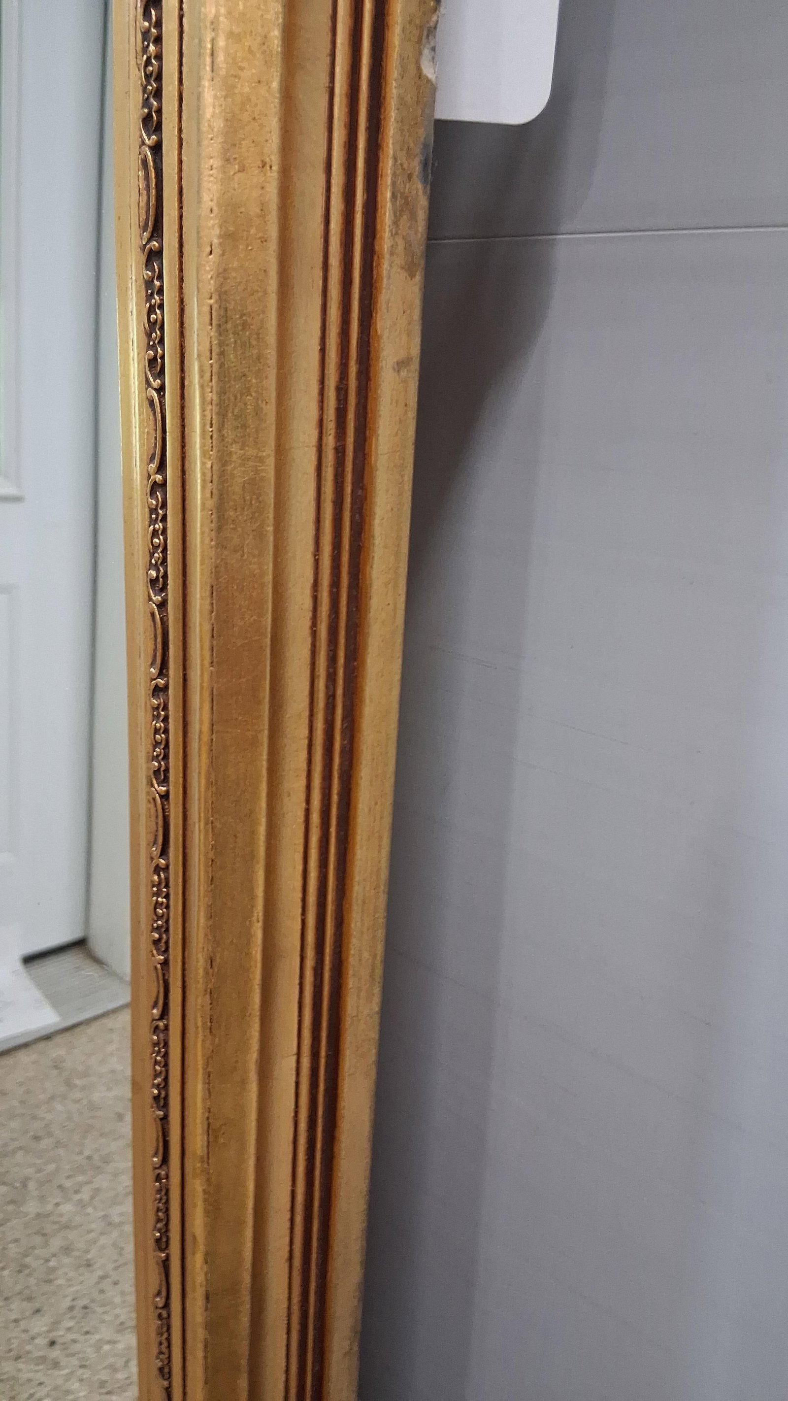 Rococo Revival Gilt Wall Mirror - 6