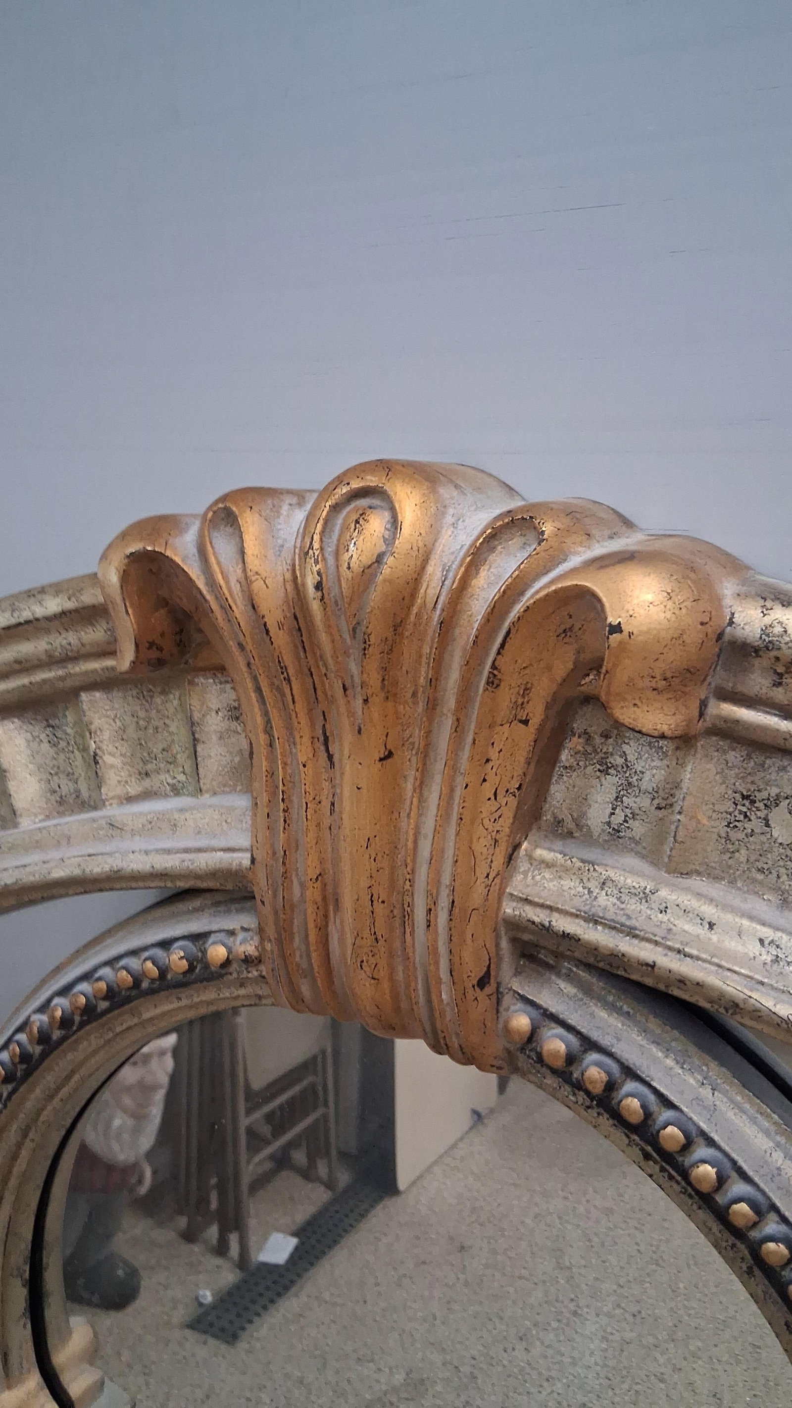 Hollywood Regency Gilt Circular Mirror - 5