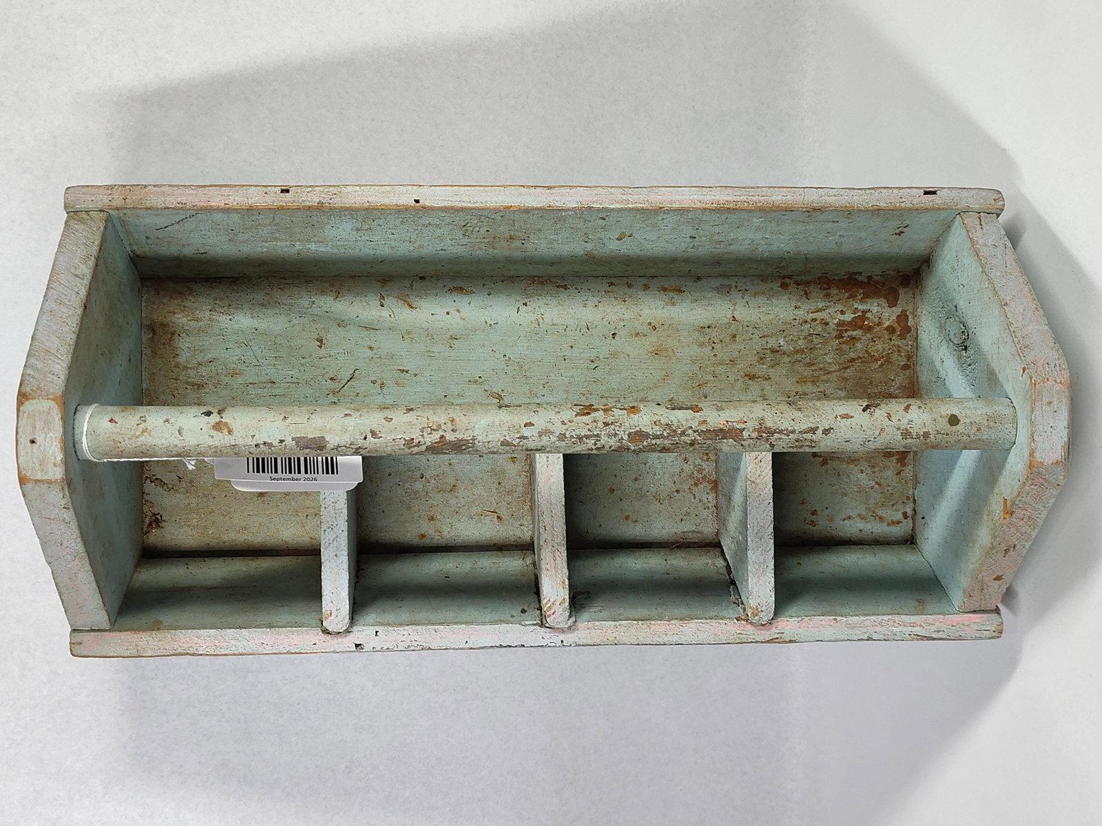 Weathered Blue Divided Tool Caddy - 2