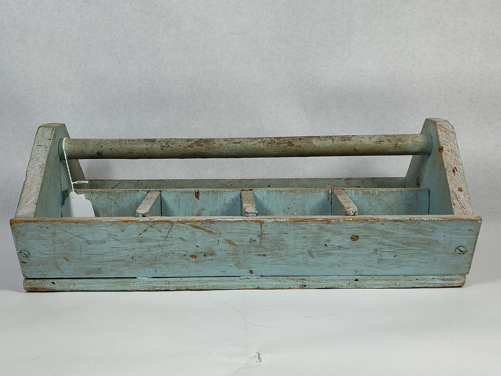 Weathered Blue Divided Tool Caddy - 3