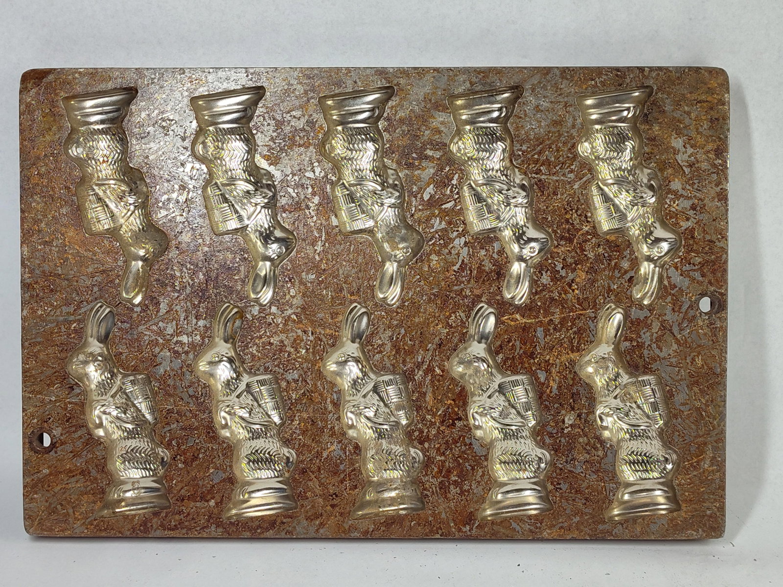 Metal Easter Rabbit Chocolate Molds - 6