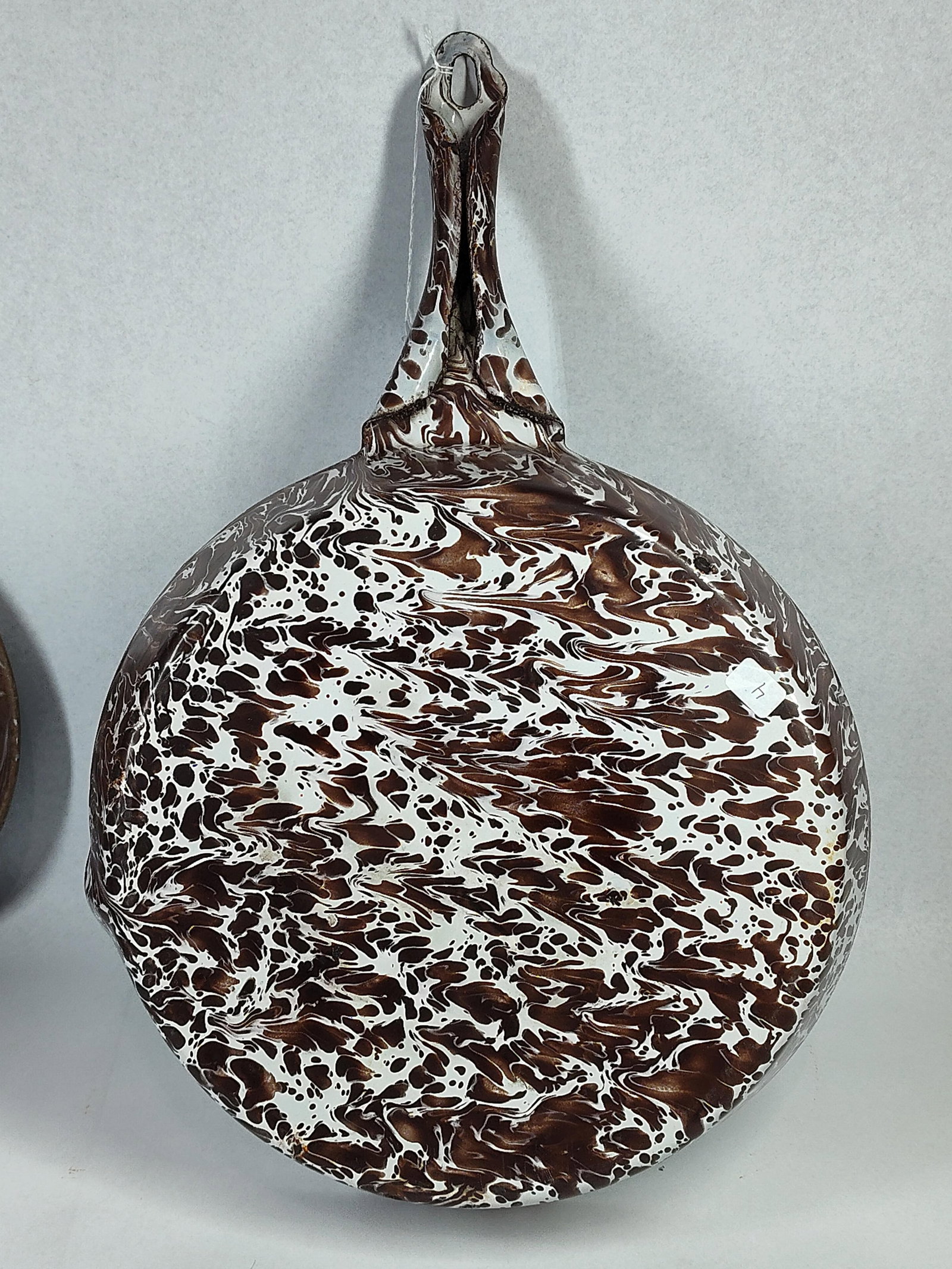 5pc Brown & White Marbleized Agateware - 4