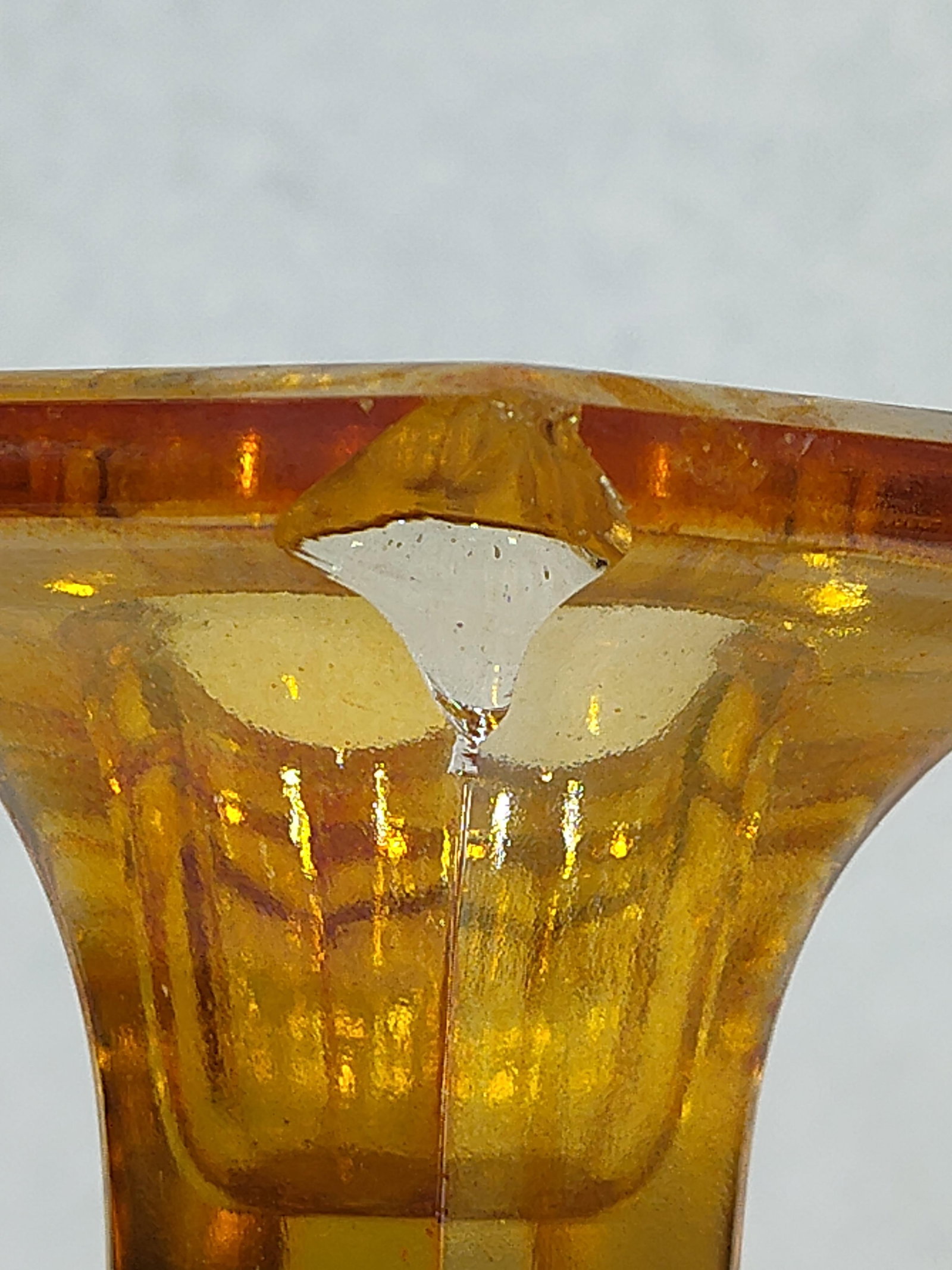 Pair Marigold Carnival Candlesticks - 5