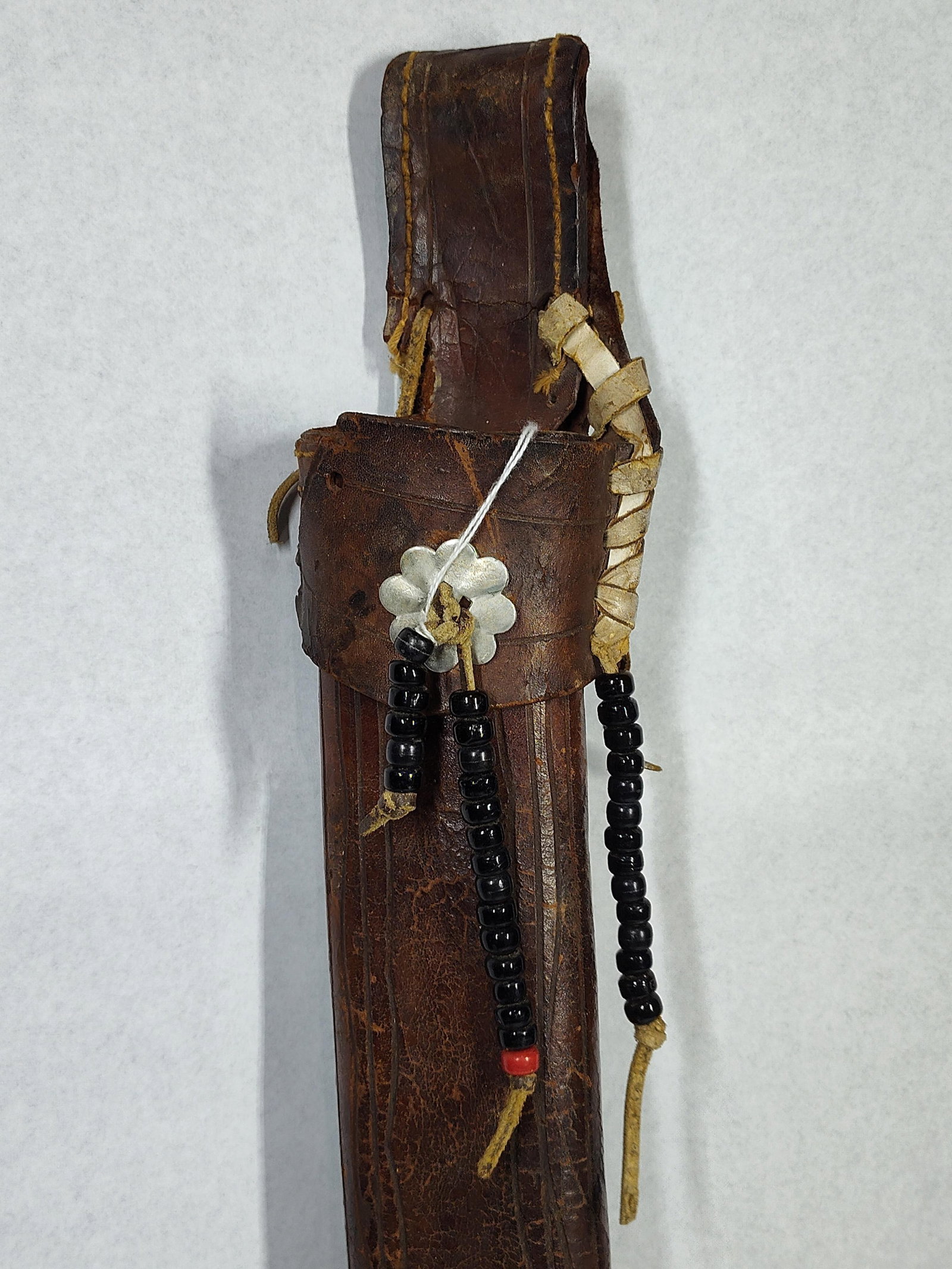 Laced Leather Machete Sheath - 2