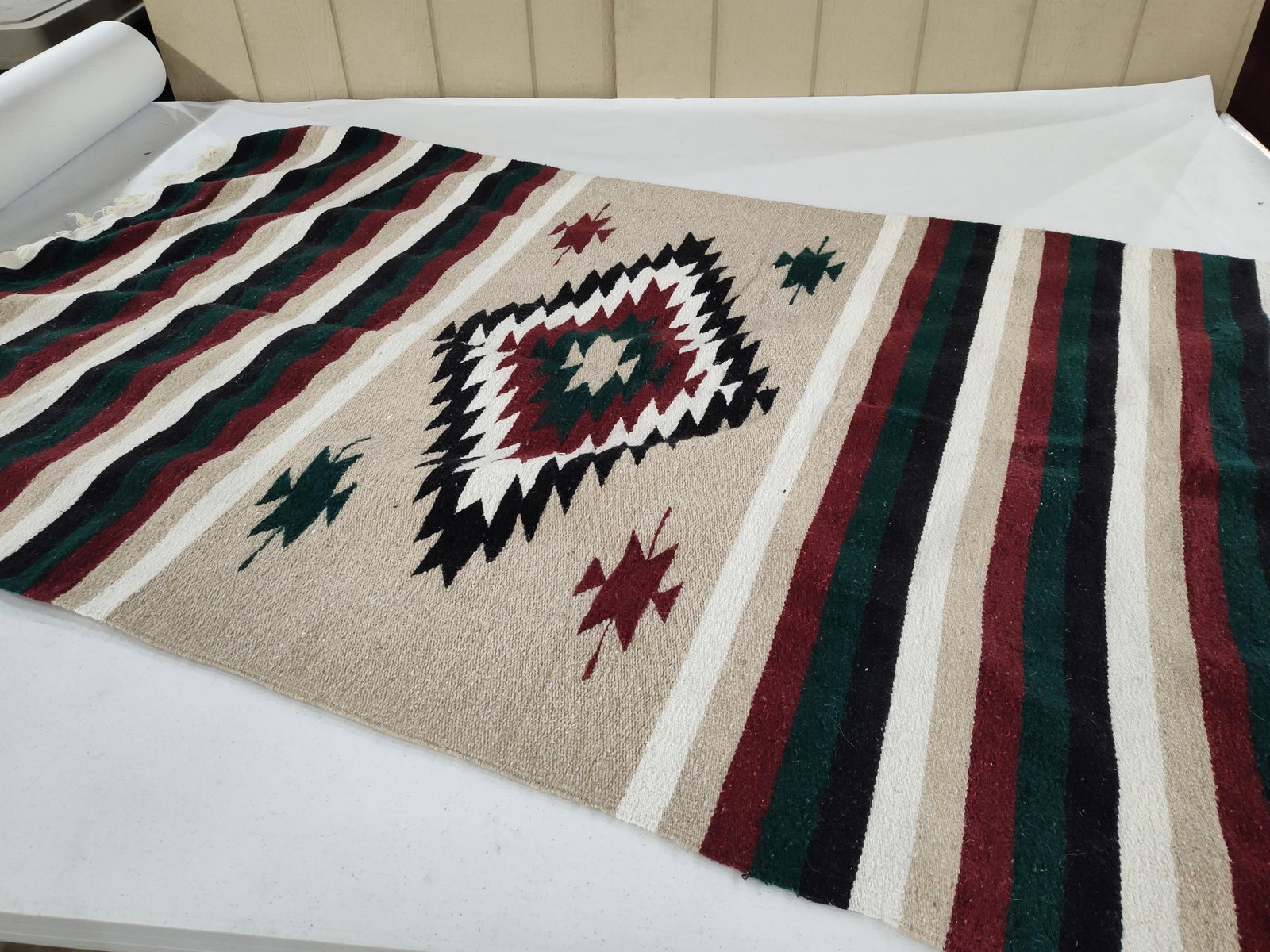 Southwestern Wool Flat-Weave Runner - 3