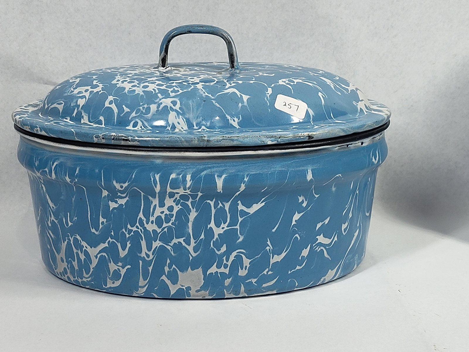 Blue Graniteware & Enamelware Items - 2