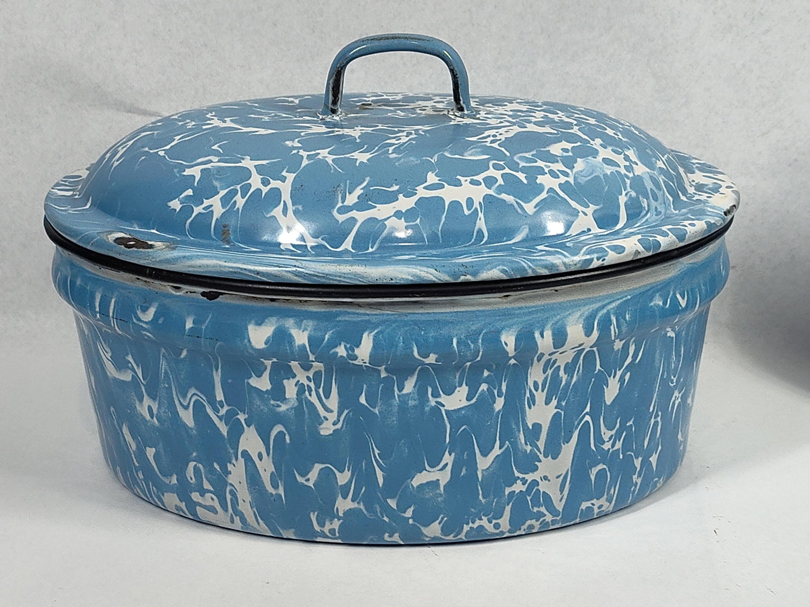 Blue Graniteware & Enamelware Items - 3