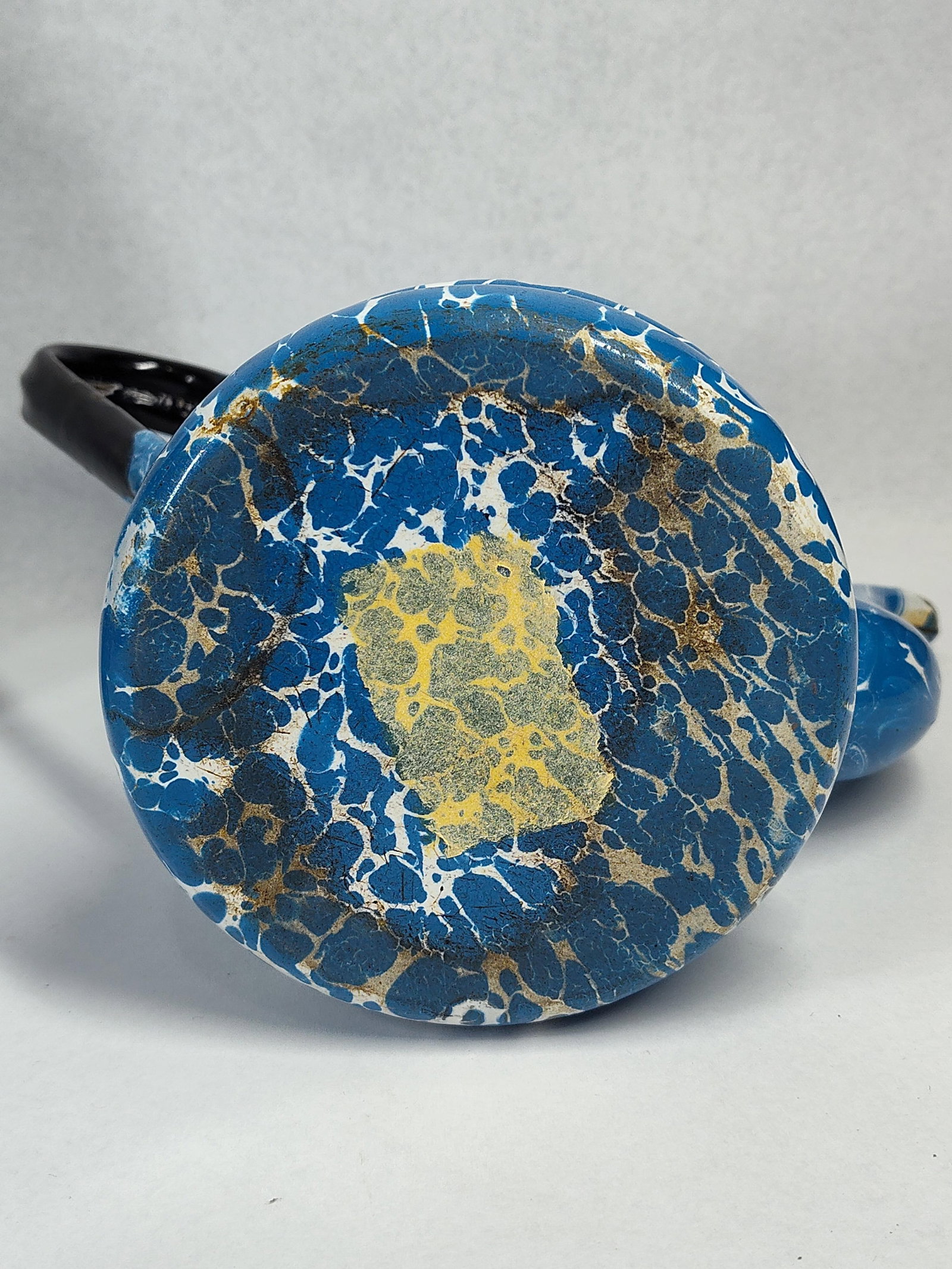 Trio Blue Mottled Agate Enamelware - 4