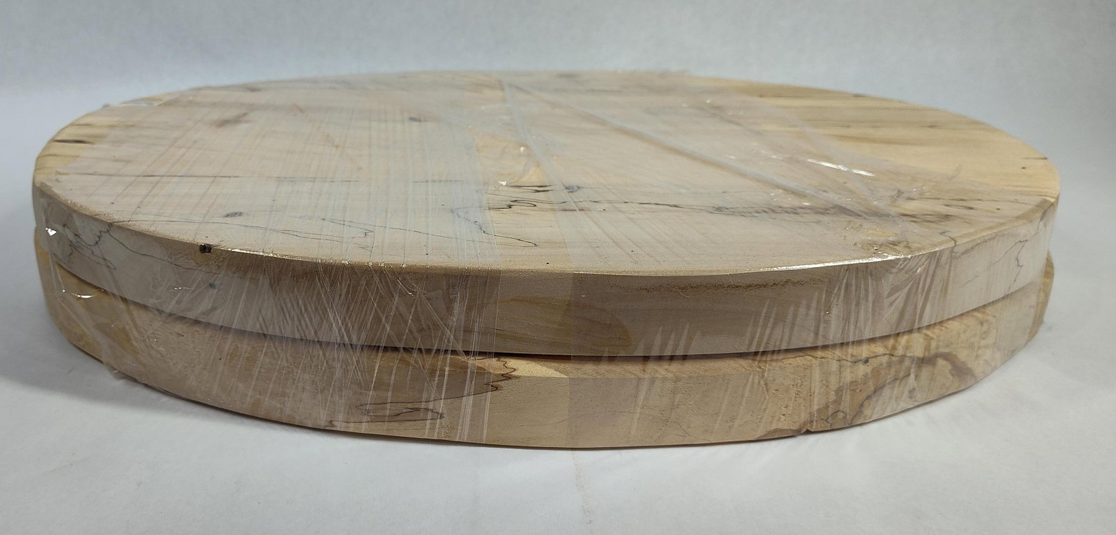 Set 2 Spalted Maple Oval Serving Boards - 2