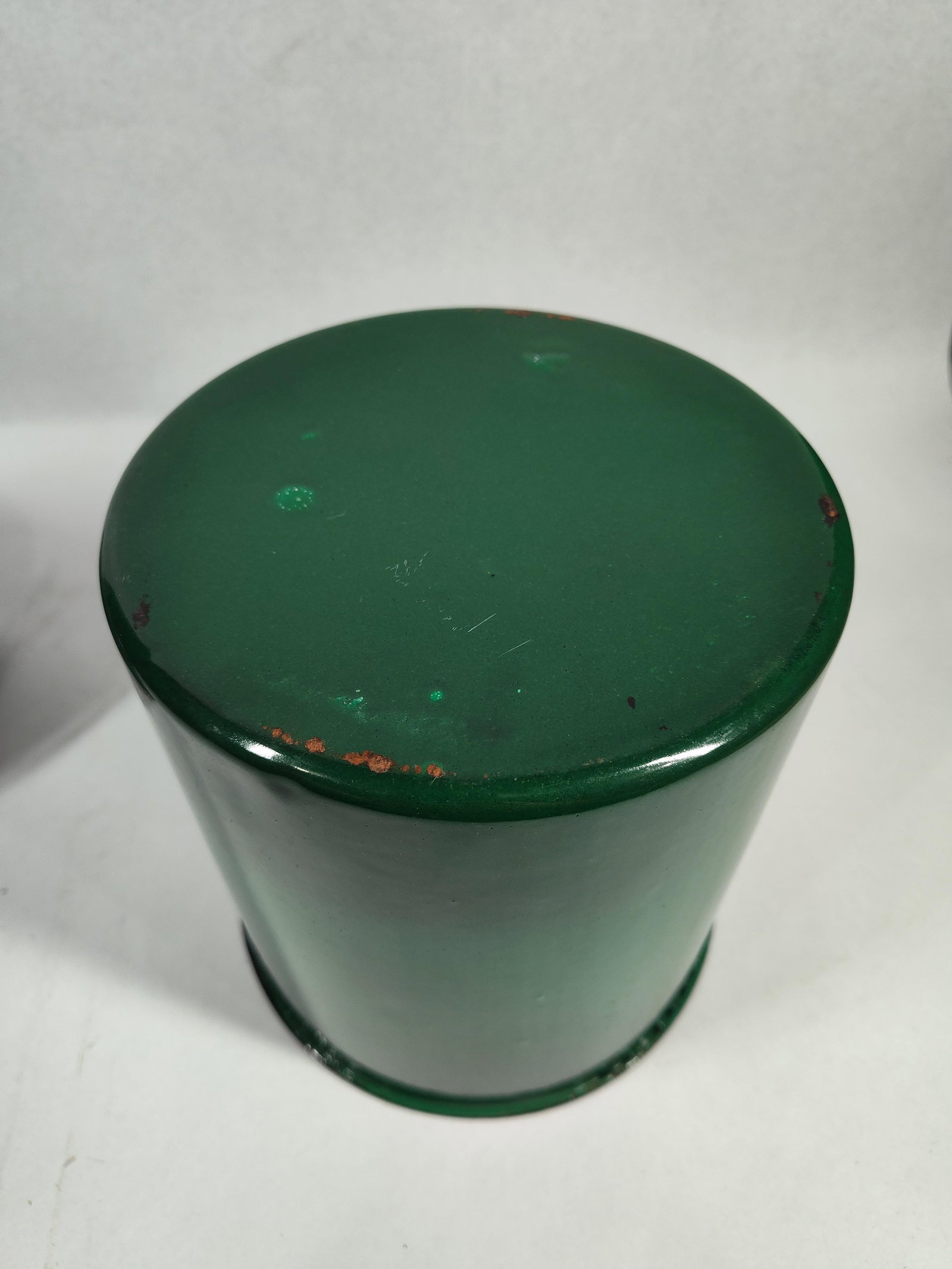 Pair Shamrock Ware Green Enamelware - 5