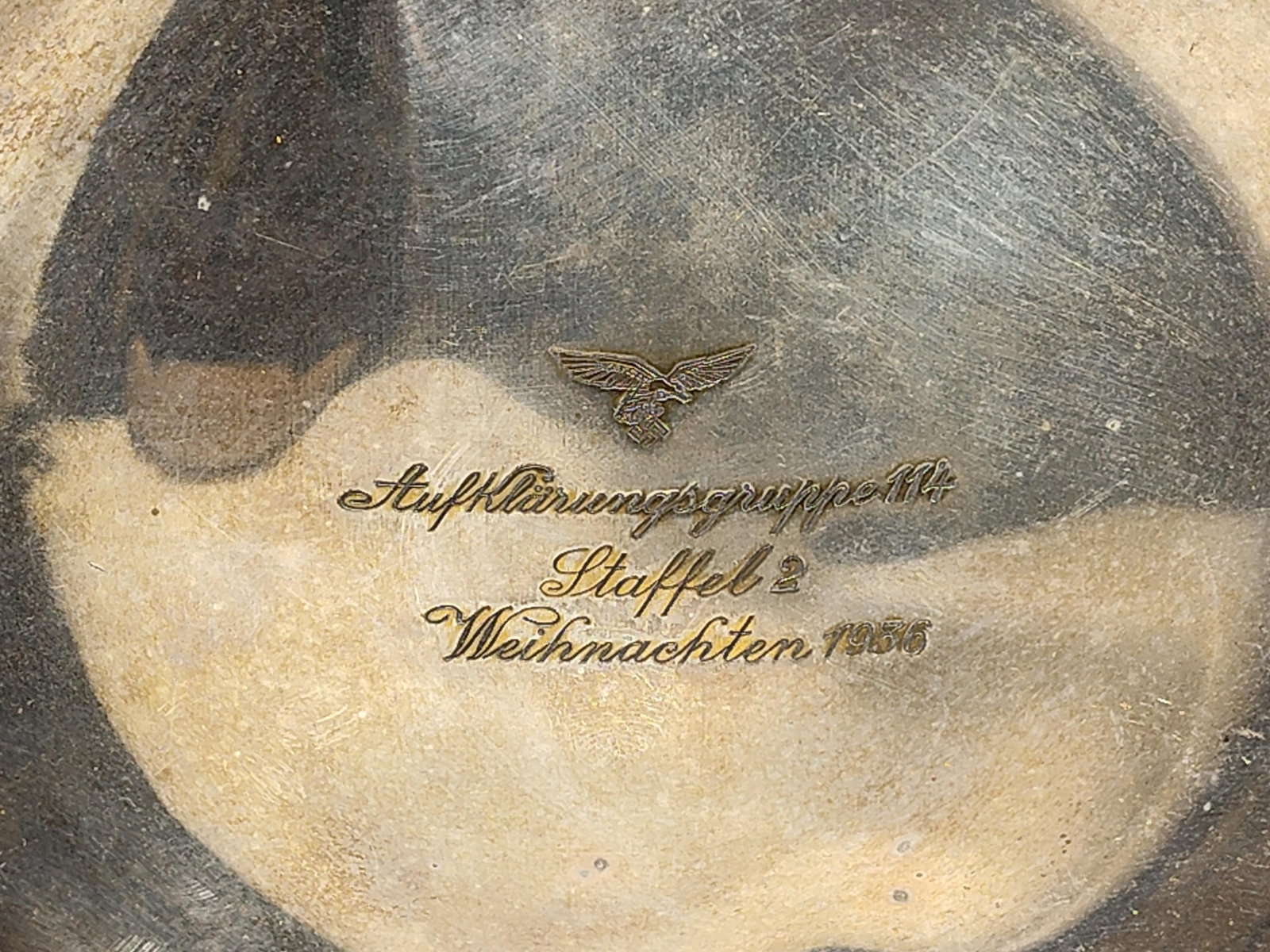 1936 Luftwaffe Silver-Plated Dish 114 - 3