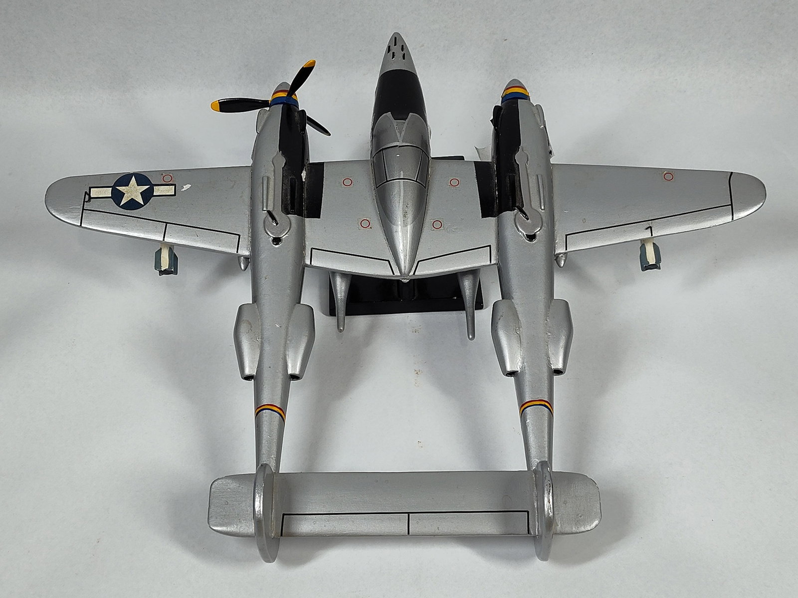 Lockheed P-38J Lightning Mahogany Model - 3