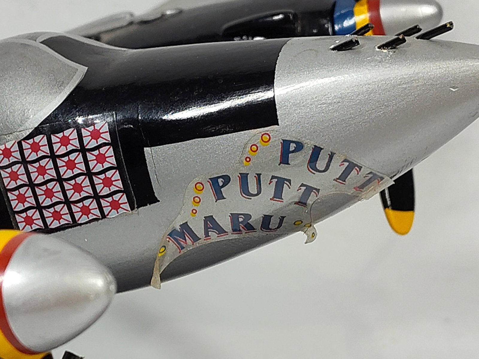 Lockheed P-38J Lightning Mahogany Model - 7