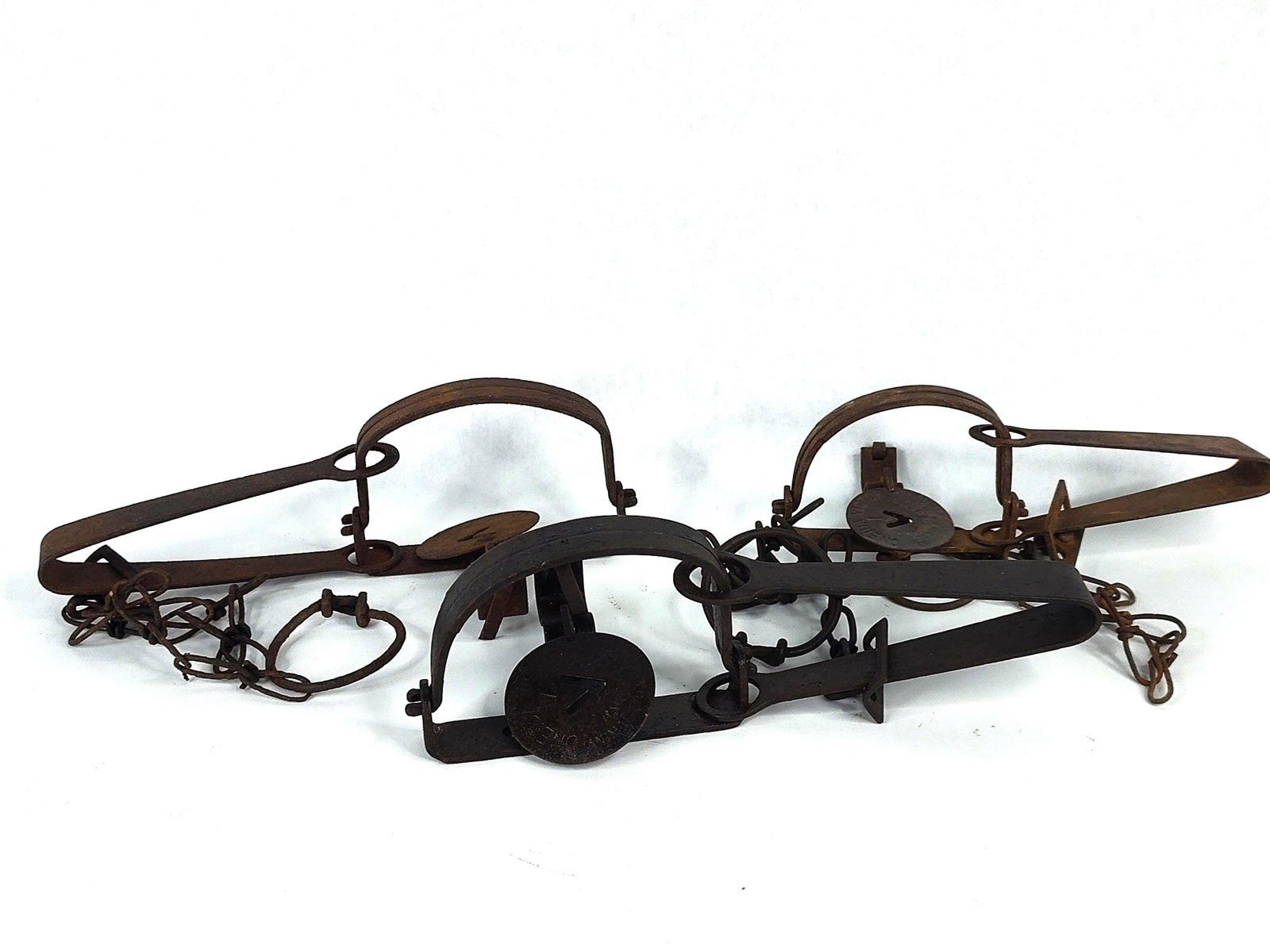 3 Oneida Victor Long-Spring Steel Traps (1 of 4)