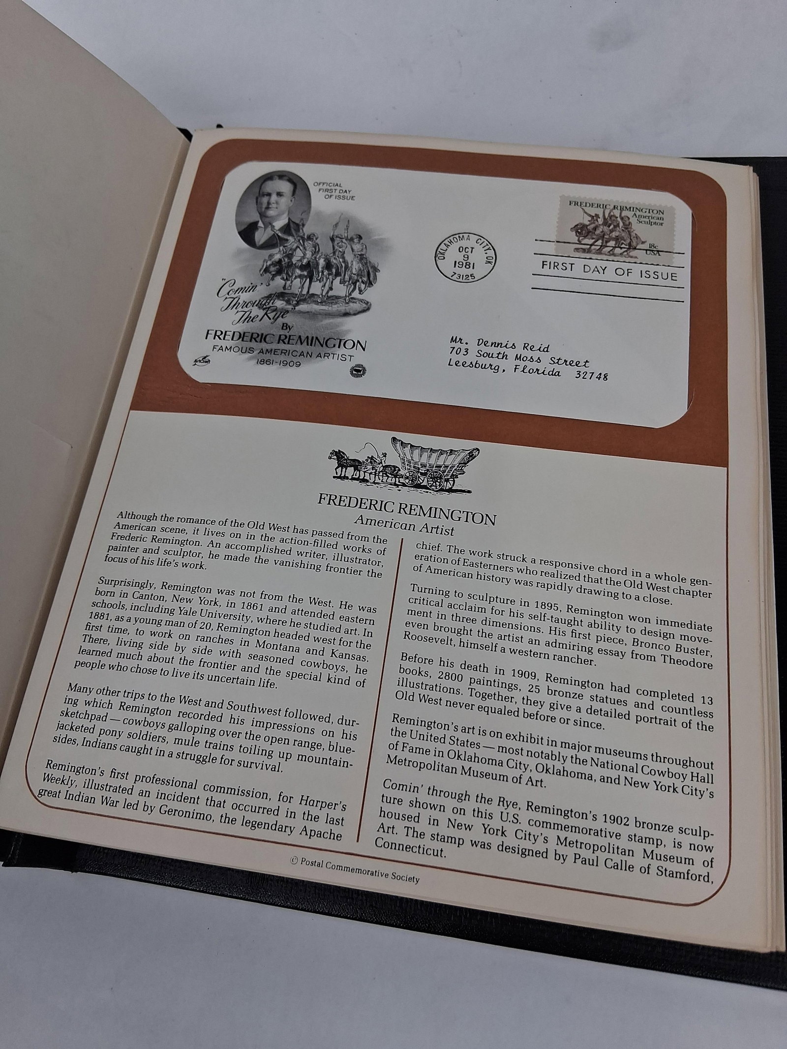 Postal Commemorative Soc. U.S. Covers - 5