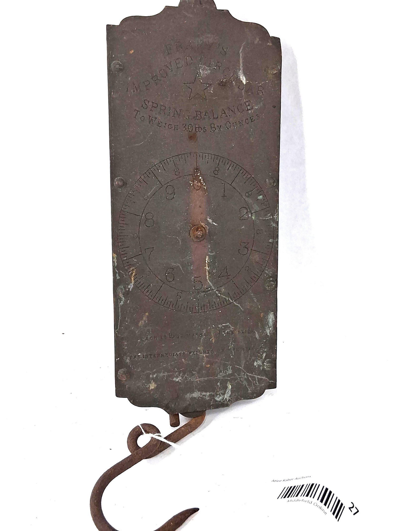 Frary's 30lb Brass & Iron Spring Scale (1 of 4)