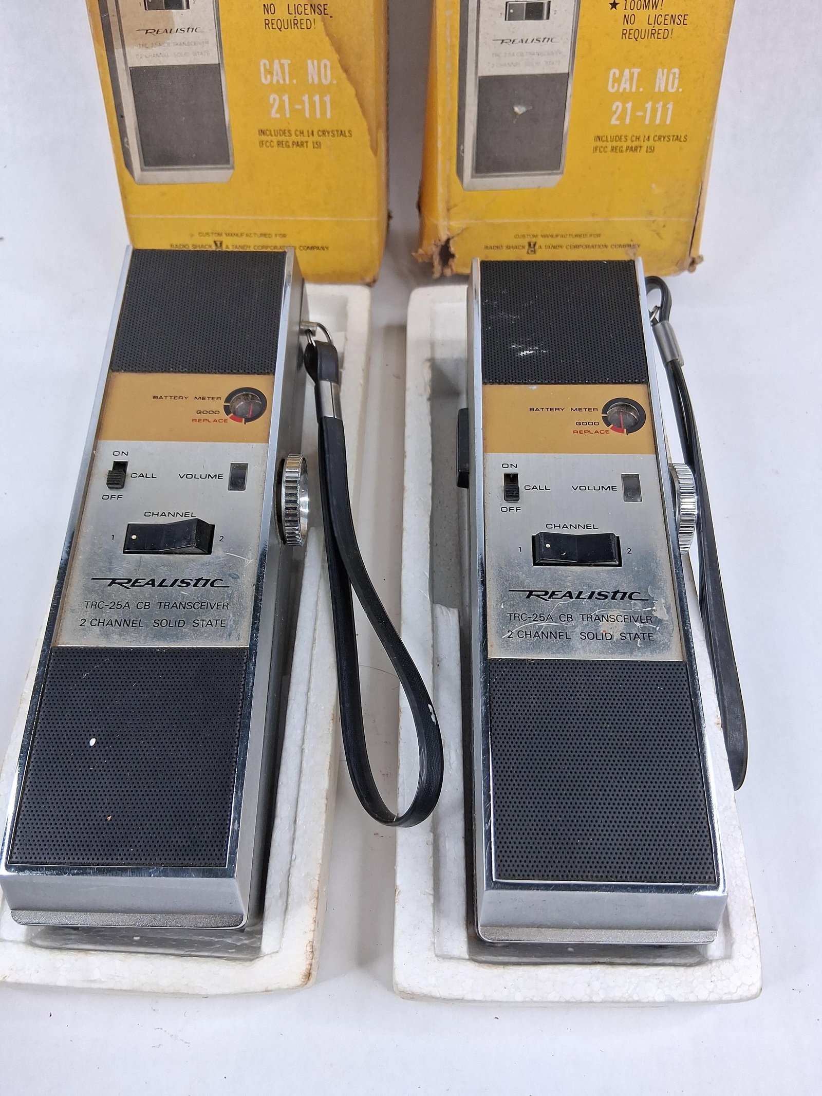 Realistic TRC-25A Transceivers w/ Boxes - 2