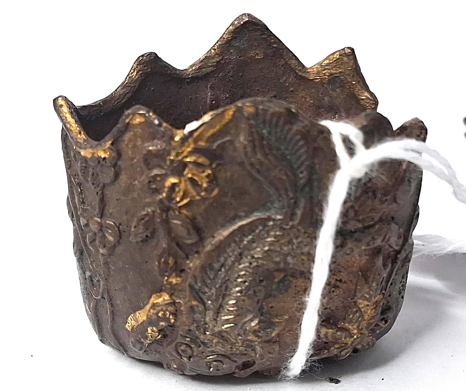 Chinese Parcel-Gilt Dragon Fitting - 3