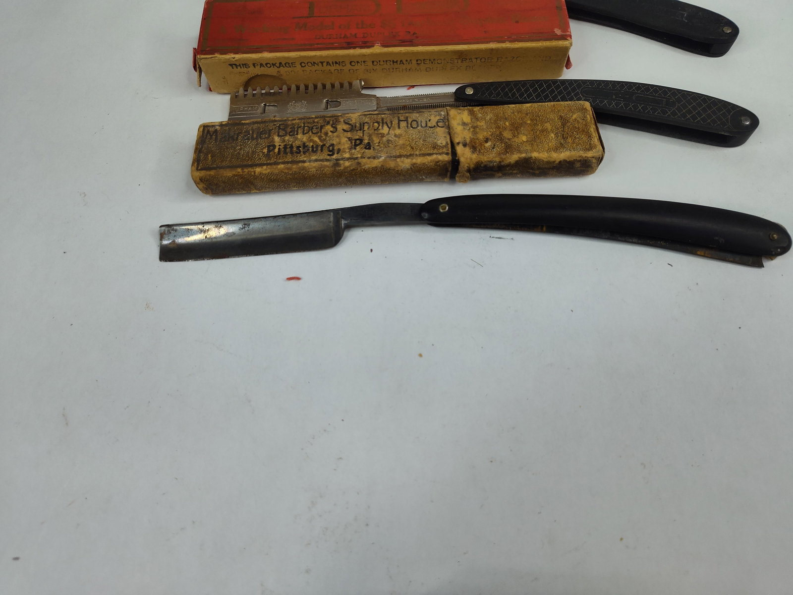 Buchtel Straight & Durham Duplex Razors - 3