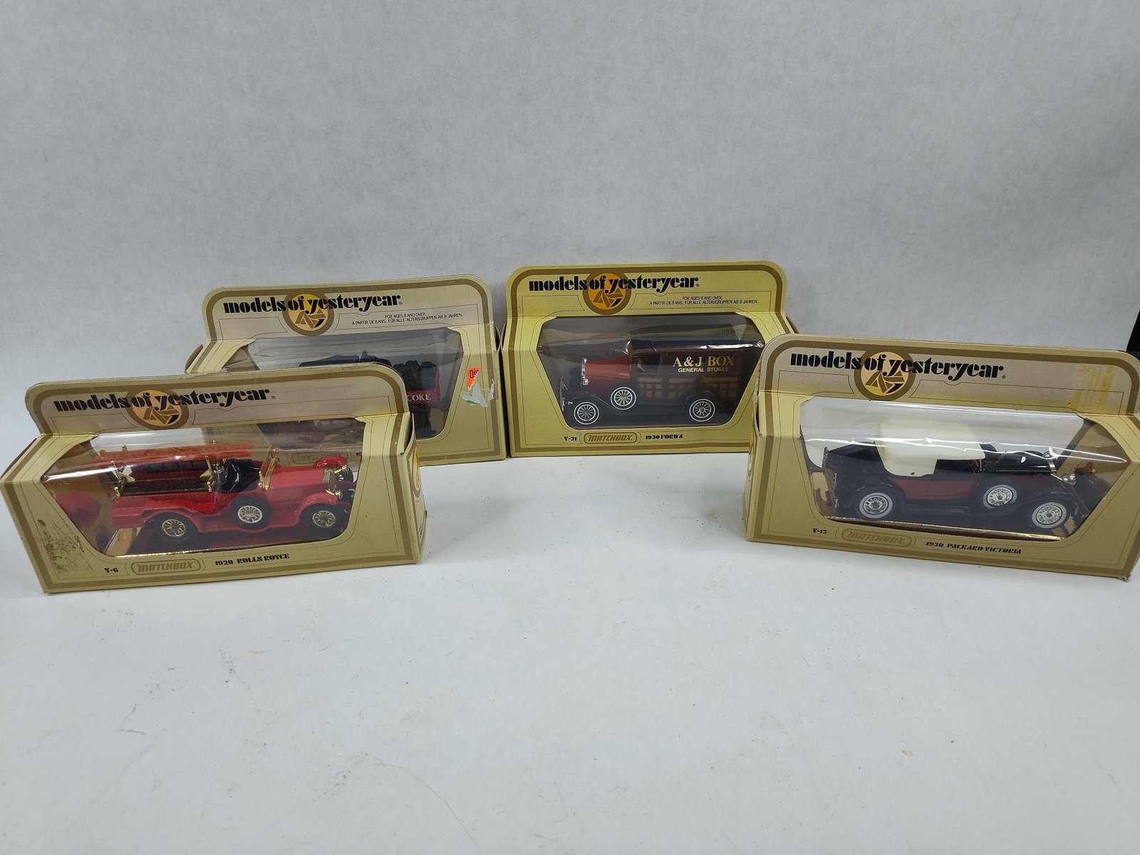4 Matchbox Models of Yesteryear Boxed (1 of 5)