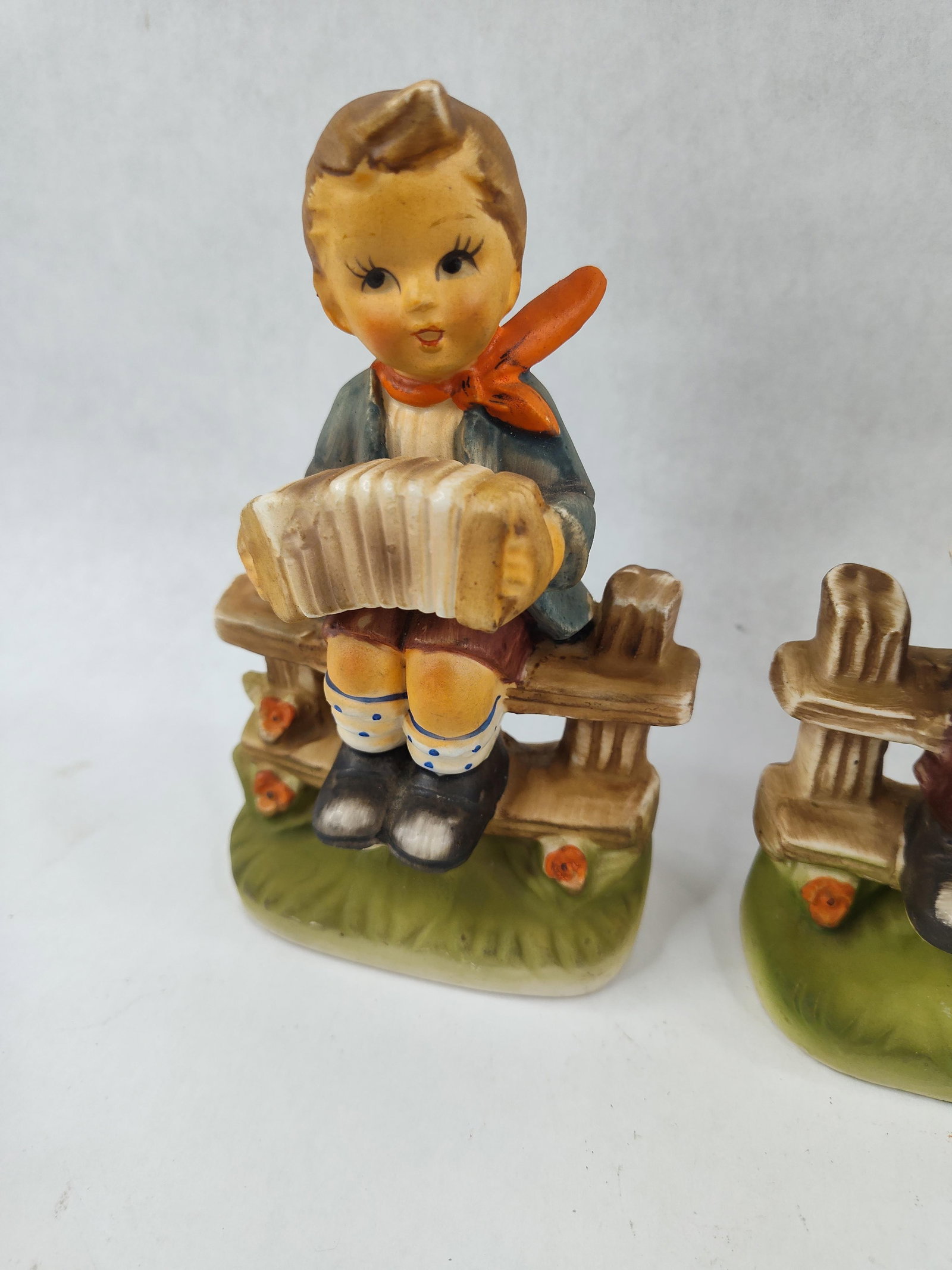 Pair Norleans Ceramic Boy Figurines - 2