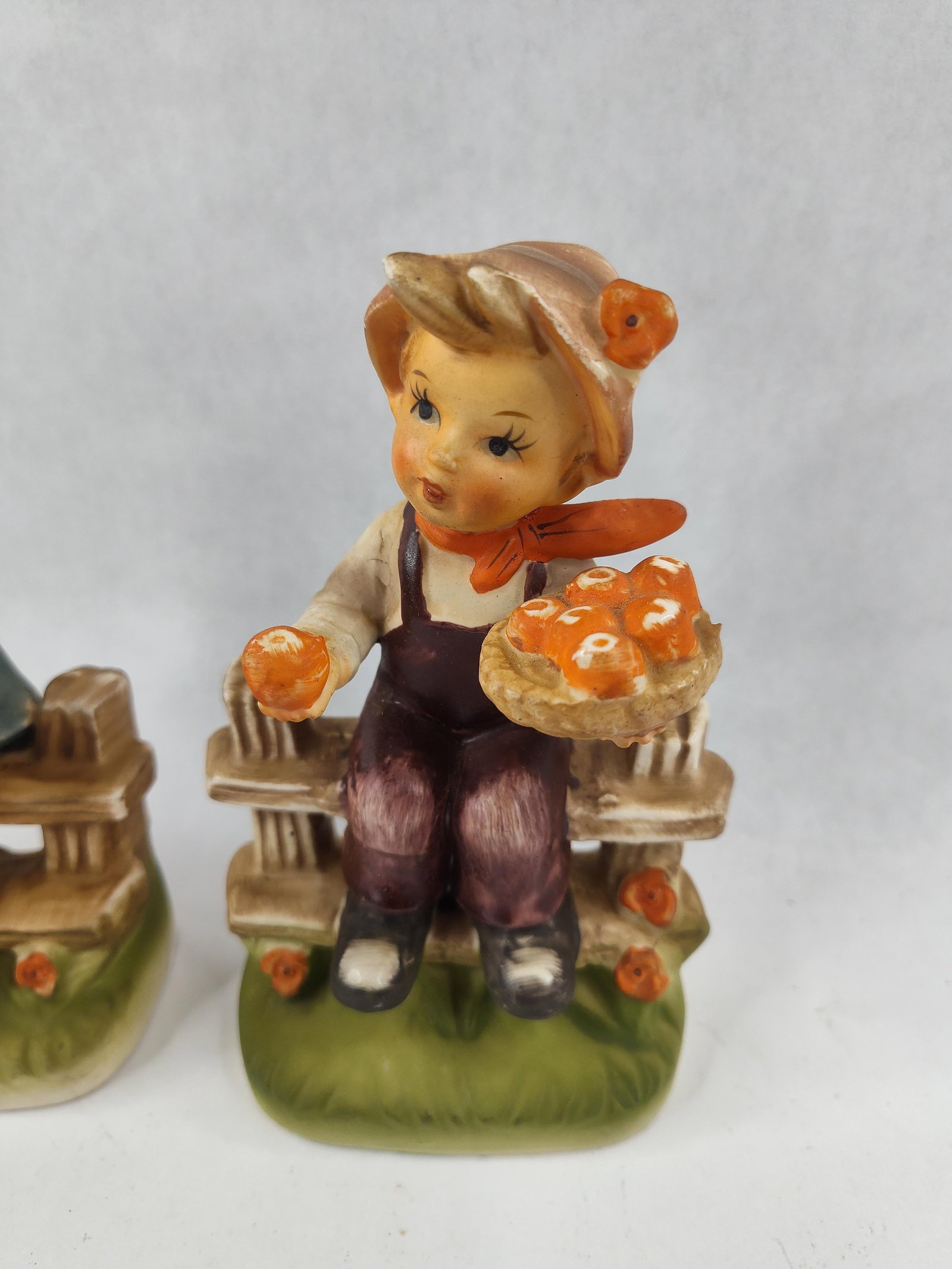 Pair Norleans Ceramic Boy Figurines - 3