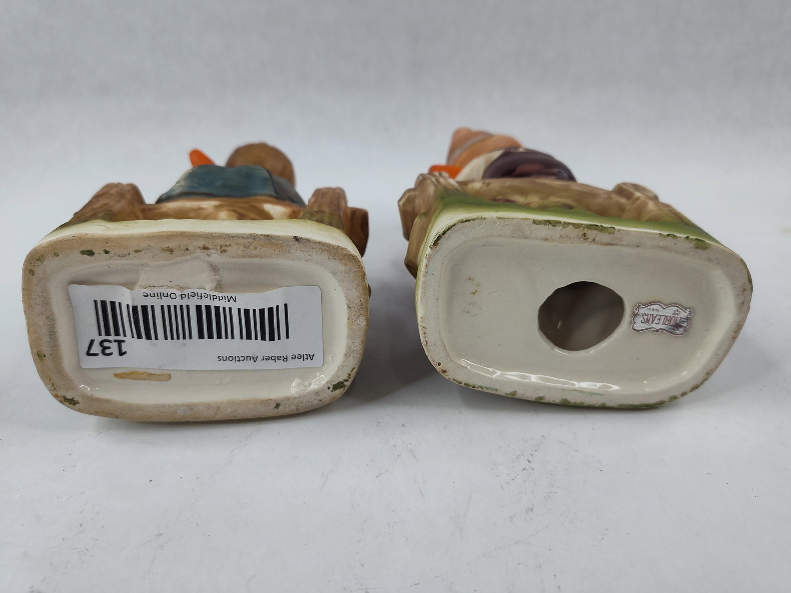 Pair Norleans Ceramic Boy Figurines - 5