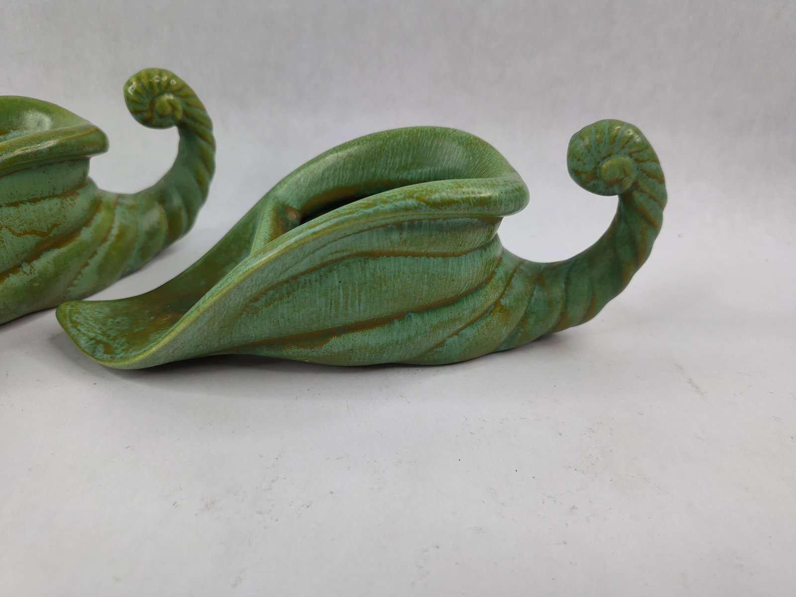 Pair Royal Haeger Cornucopia Holders - 2