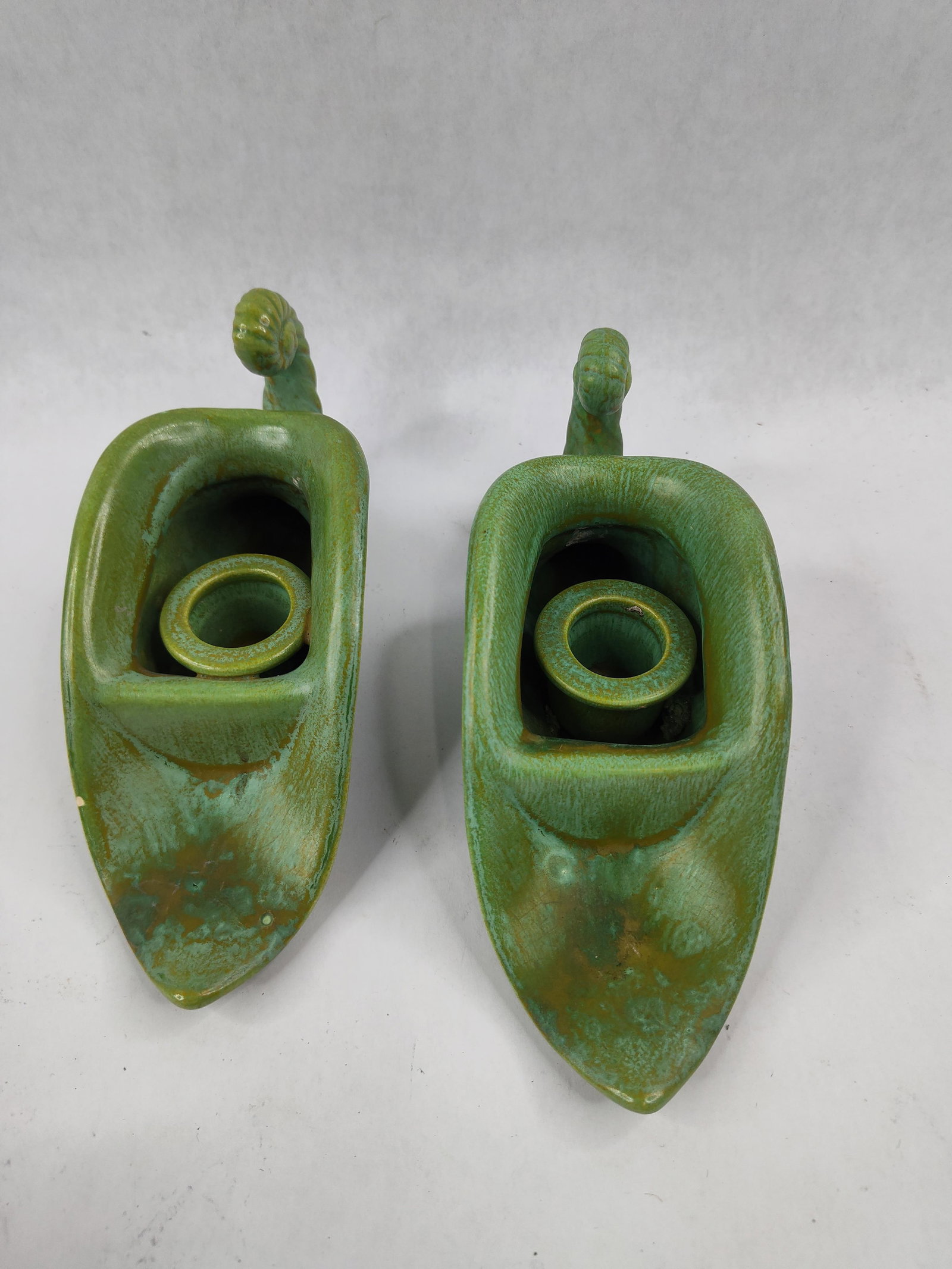 Pair Royal Haeger Cornucopia Holders - 3
