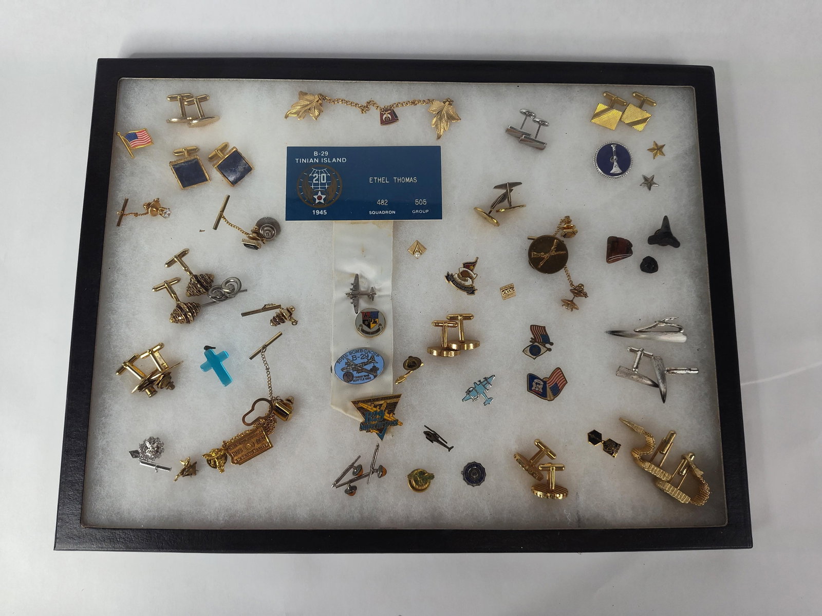 WWII USAAF 505th B-29 Mem & Vtg Accs: This collection features items primarily associated with the United States Army Air Forces USAAF 505th Bombardment Group, 482nd Bombardment Squadron, who served on Tinian Island during World War II.