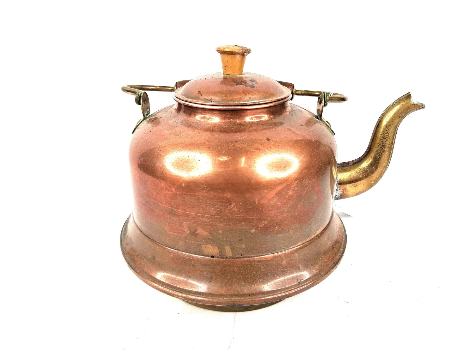 Copper Tea Kettle w/ Brass Fittings (1 of 5)