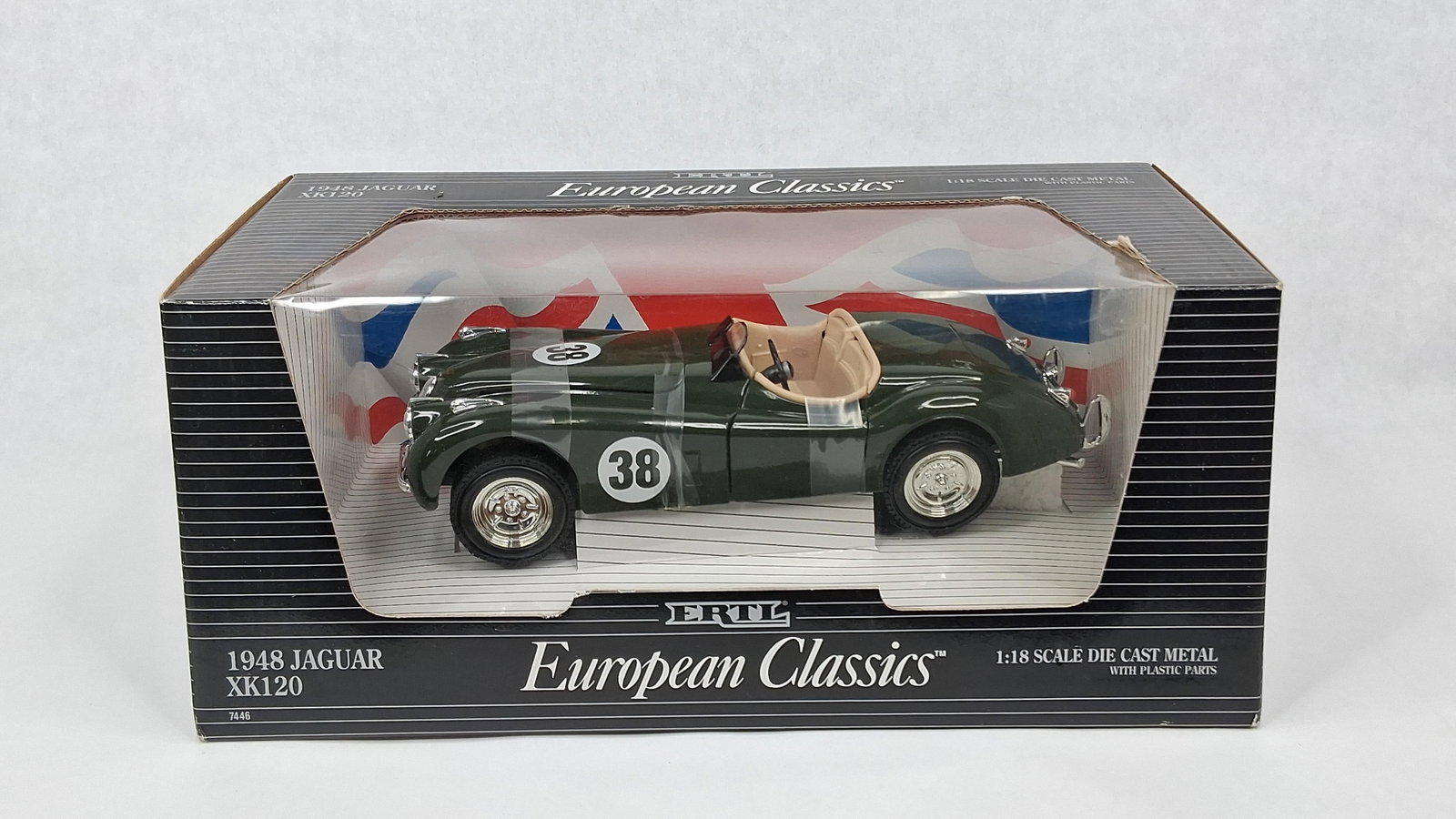 ERTL 1948 Jaguar XK120 #38 Model Car (1 of 4)
