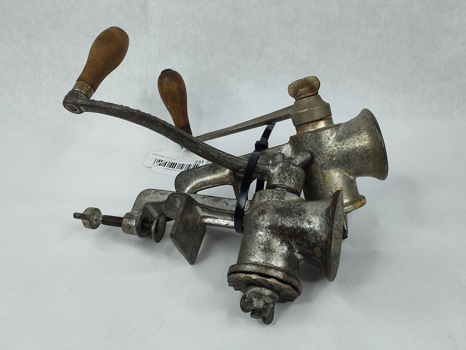 Pair Vtg Griswold Hand Meat Grinders (1 of 5)