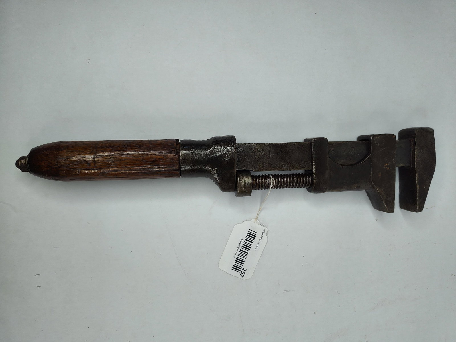 Girard Wrench Mfg. Co. Monkey Wrench: An antique 6-inch monkey wrench manufactured by the Girard Wrench Manufacturing Company of Girard, Pennsylvania. This tool features a forged steel body and an adjustable jaw mechanism. It is fitted