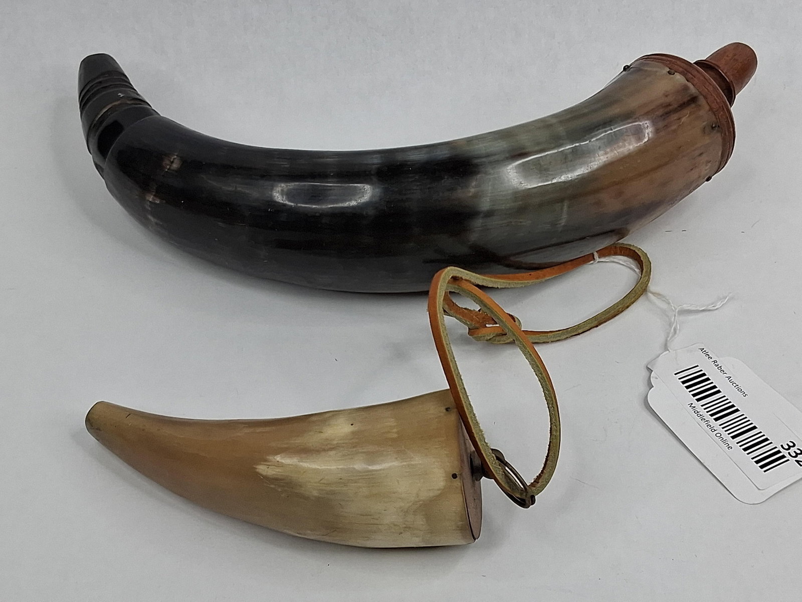 Two Black Powder Horns - 4