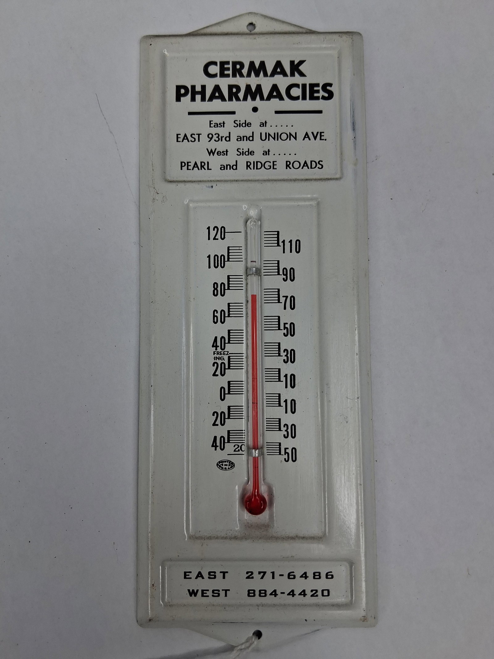 Cermak Pharmacies Metal Thermometer (1 of 2)