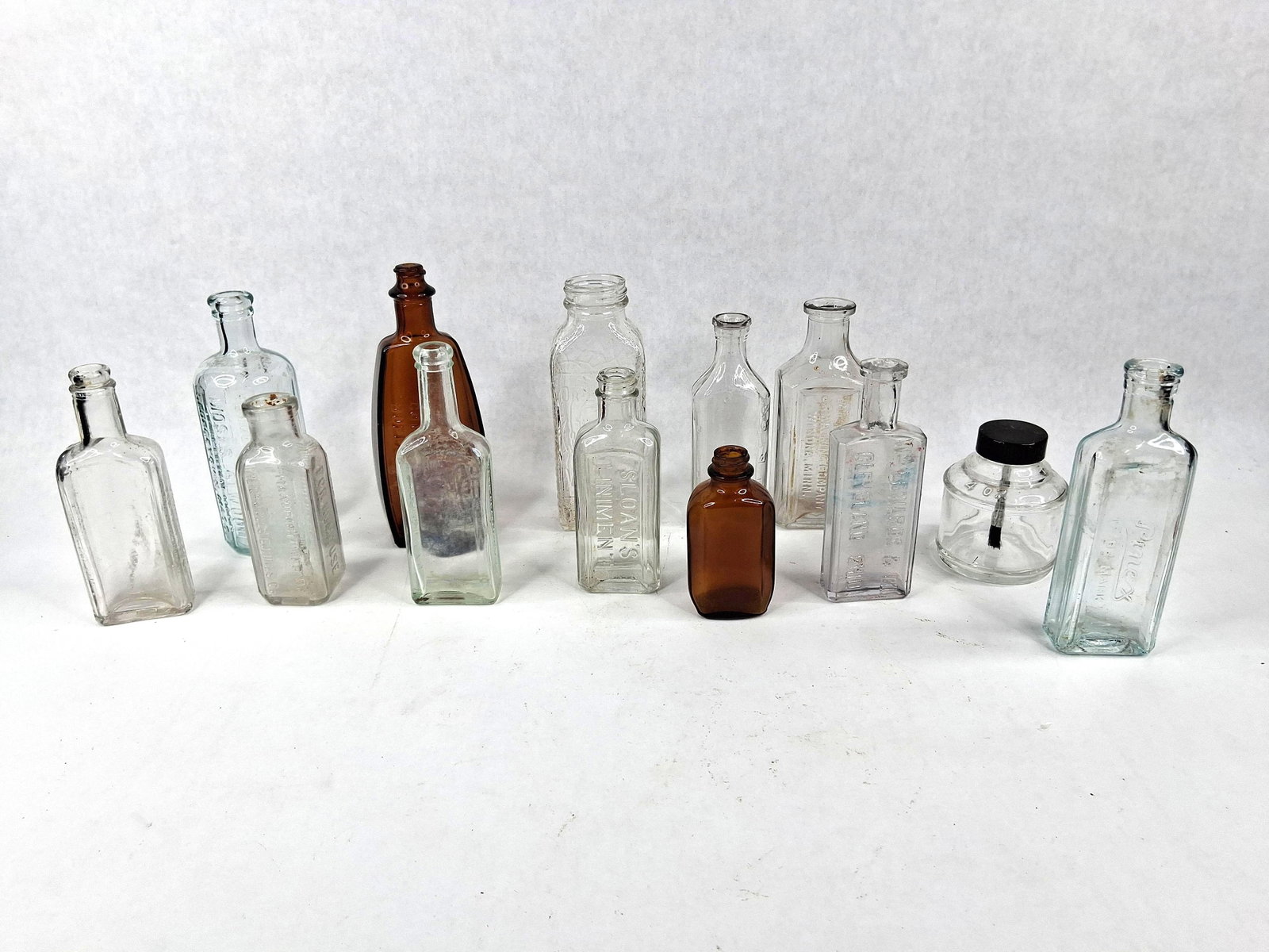 Antique & Vtg Embossed Glass Bottles (1 of 17)