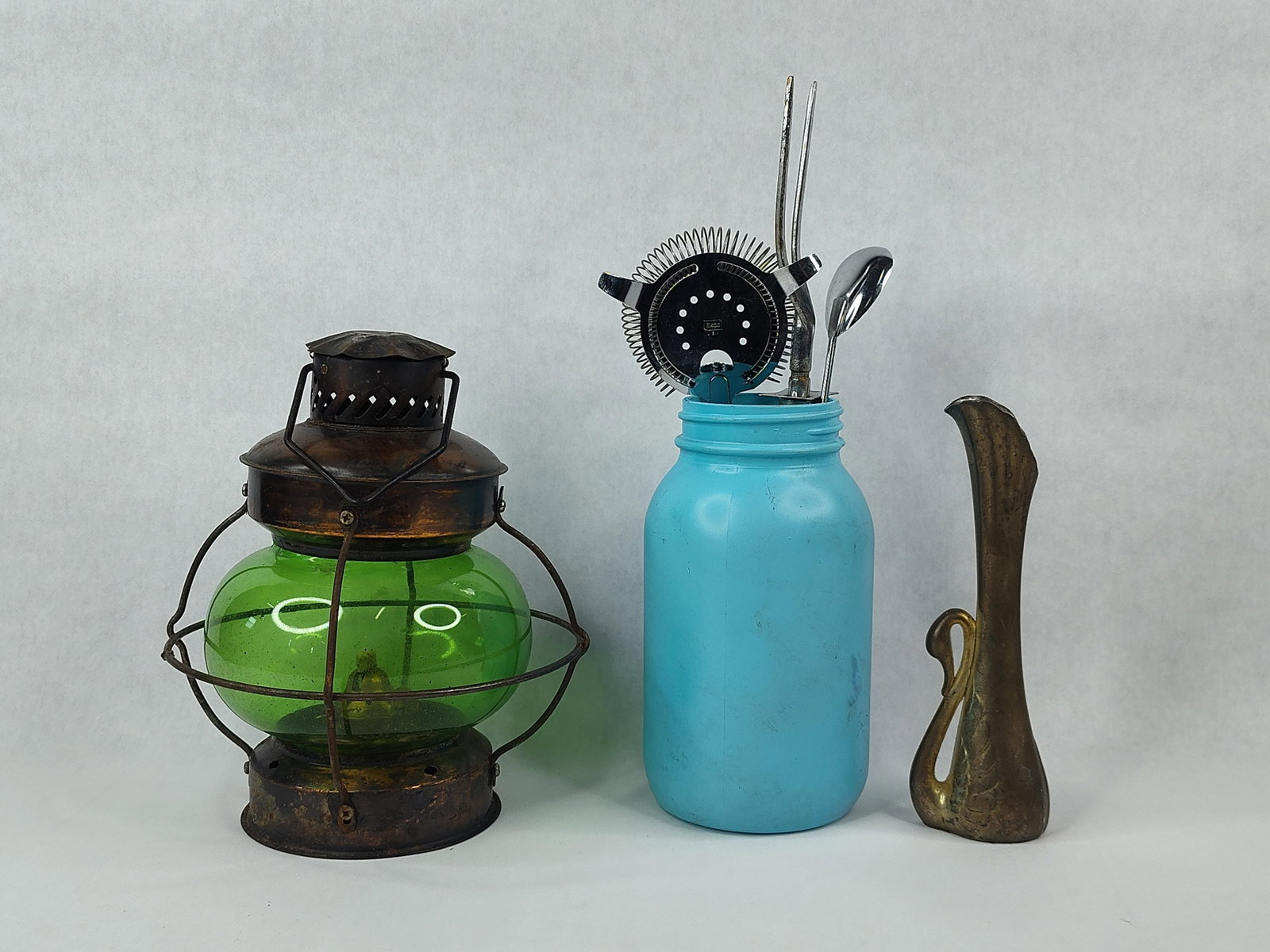 Enesco Lantern, Kerr Mason Jar & Items (1 of 10)