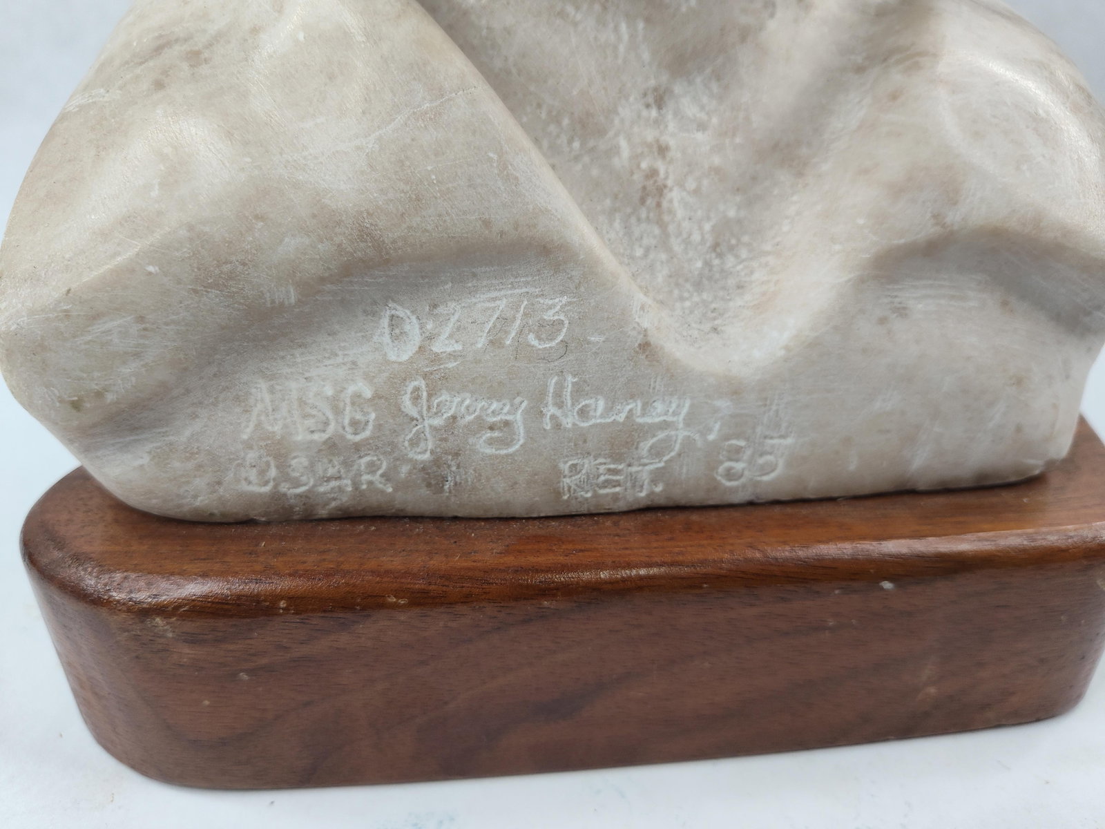 Stone Bust: MSG Jerry Haney, 1985 - 2