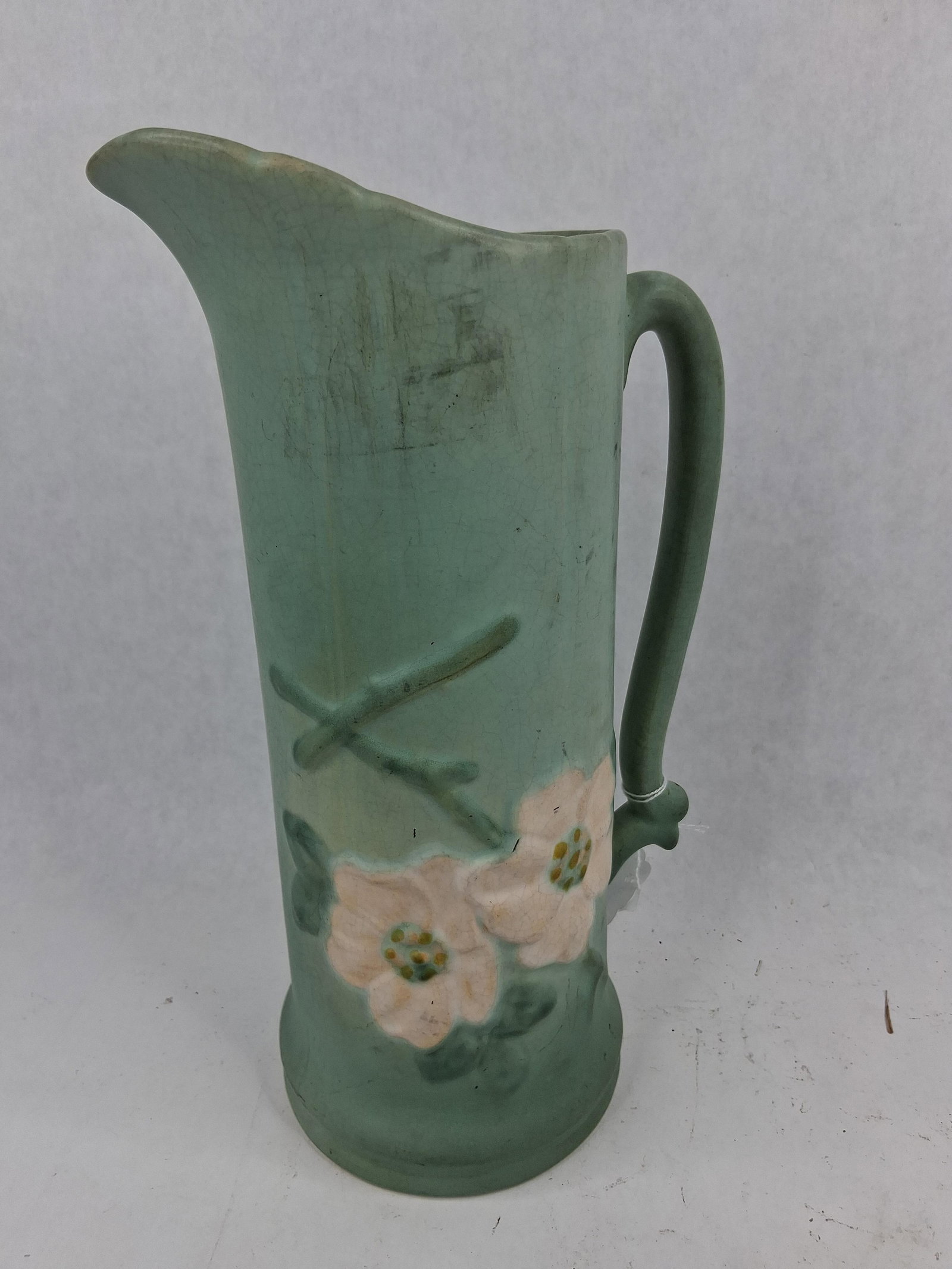 Weller Dogwood Matte Green Pitcher (1 of 5)