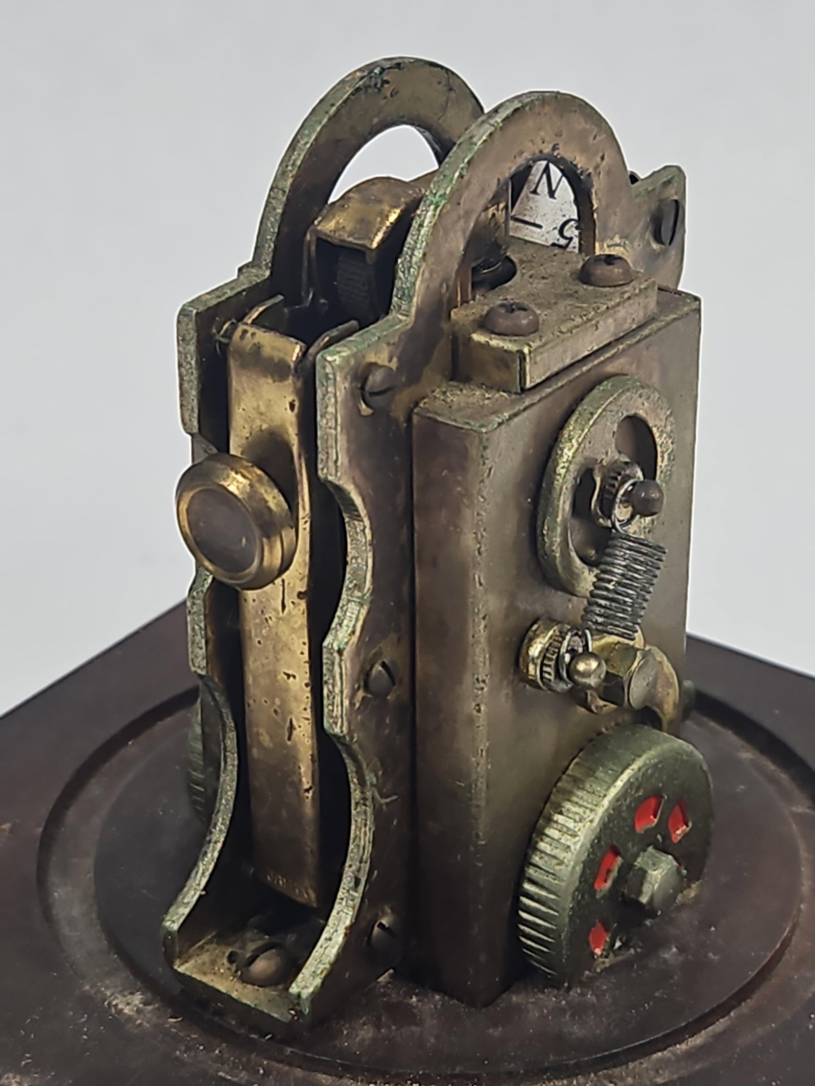 Edison Stock Ticker Brass Table Lighter - 11