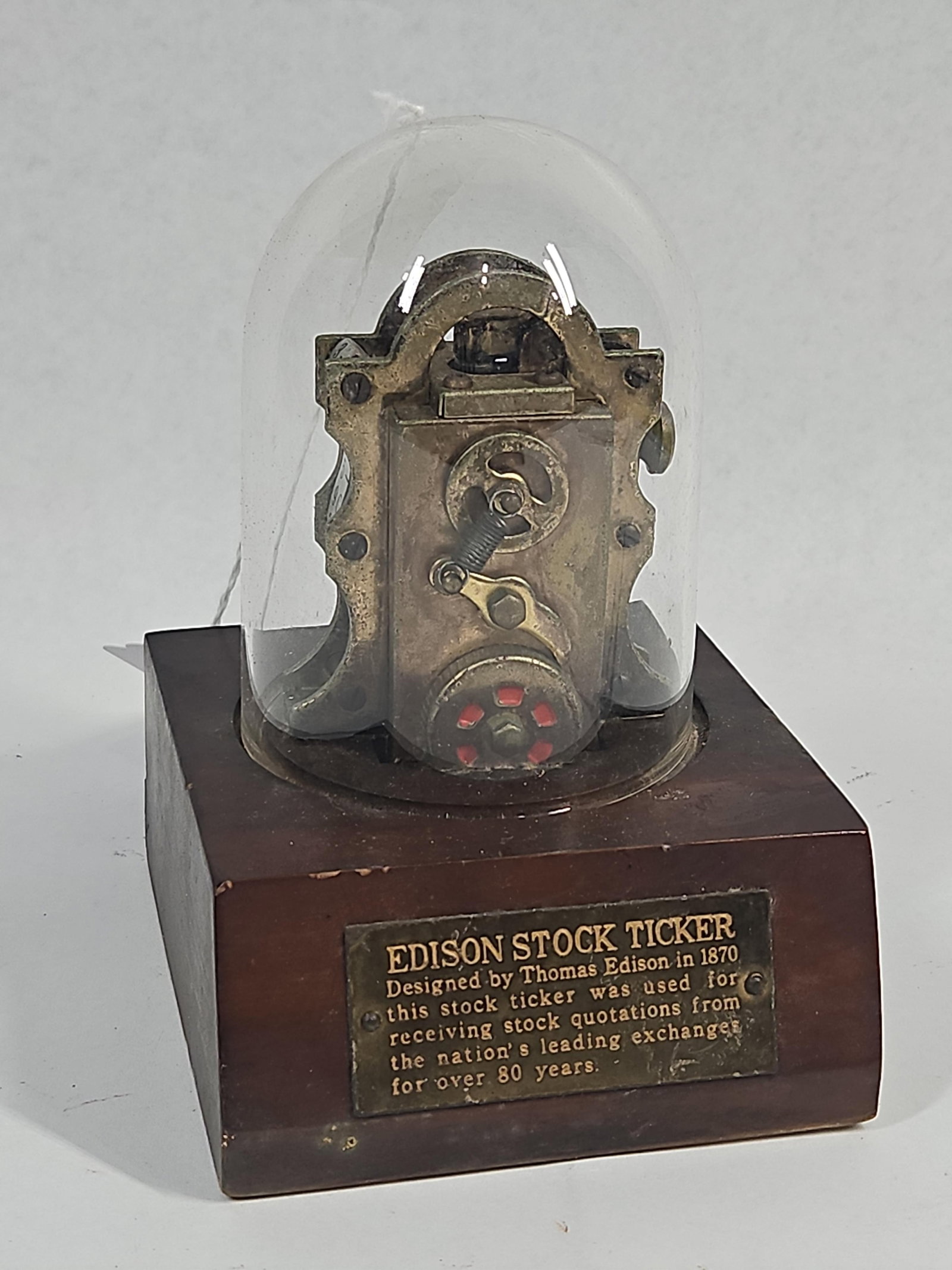 Edison Stock Ticker Brass Table Lighter - 3