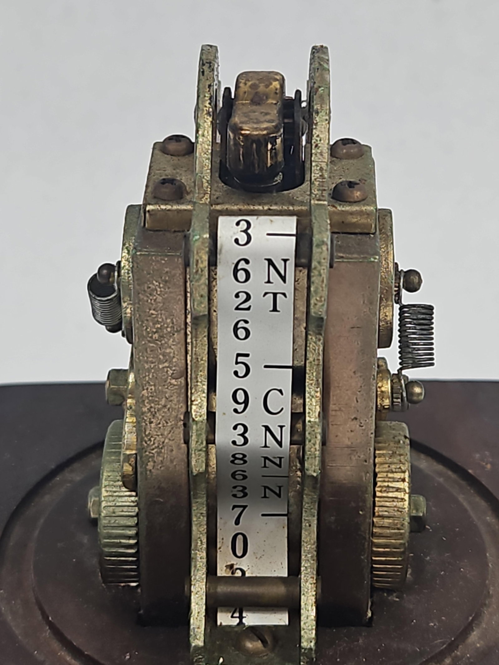 Edison Stock Ticker Brass Table Lighter - 9