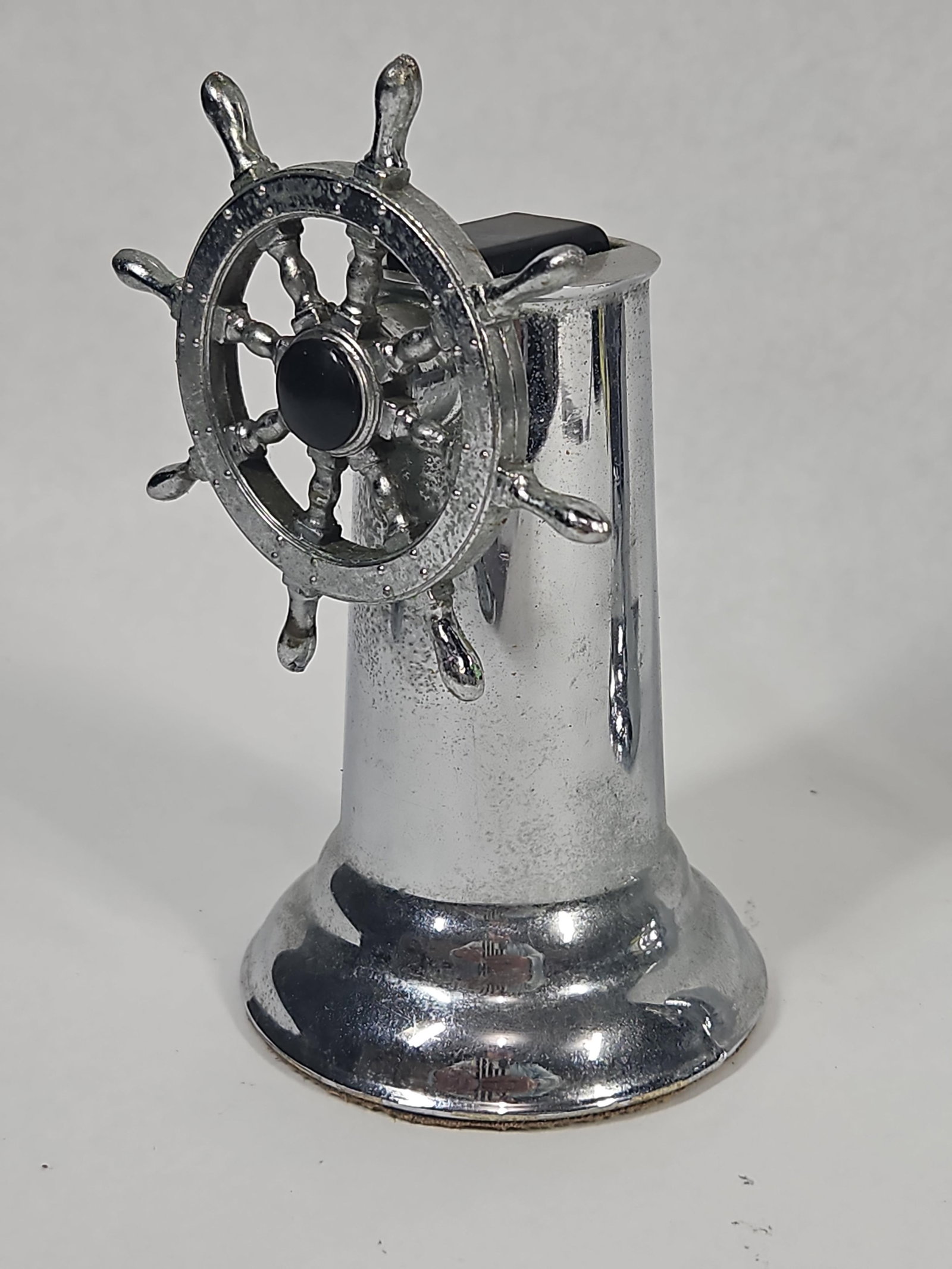 Pair American Ship Wheel Table Lighters - 2