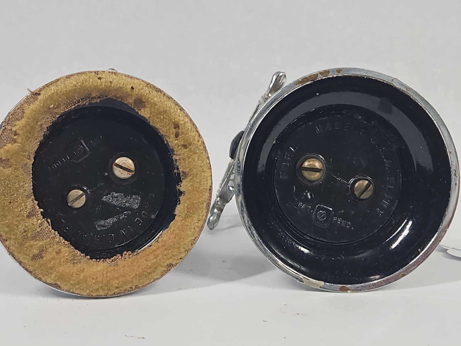 Pair American Ship Wheel Table Lighters - 5