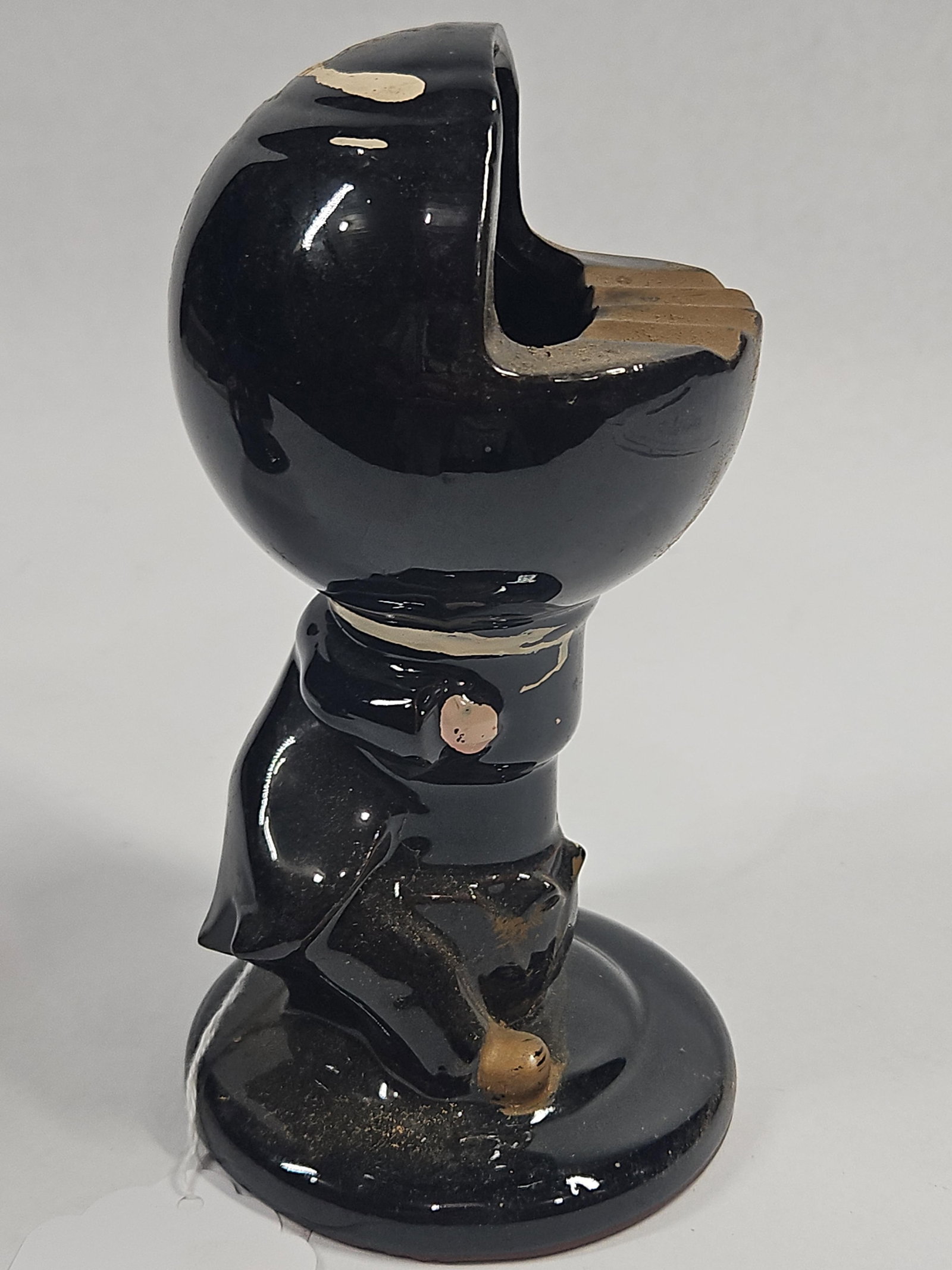 Pair Ceramic Drunken Gentleman Ashtrays - 10