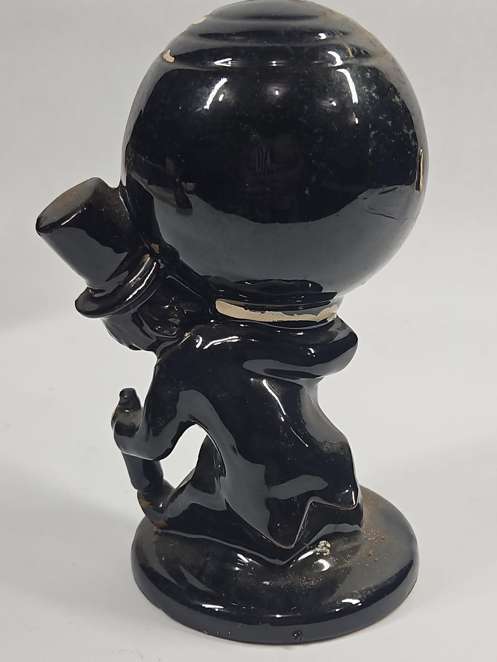 Pair Ceramic Drunken Gentleman Ashtrays - 3