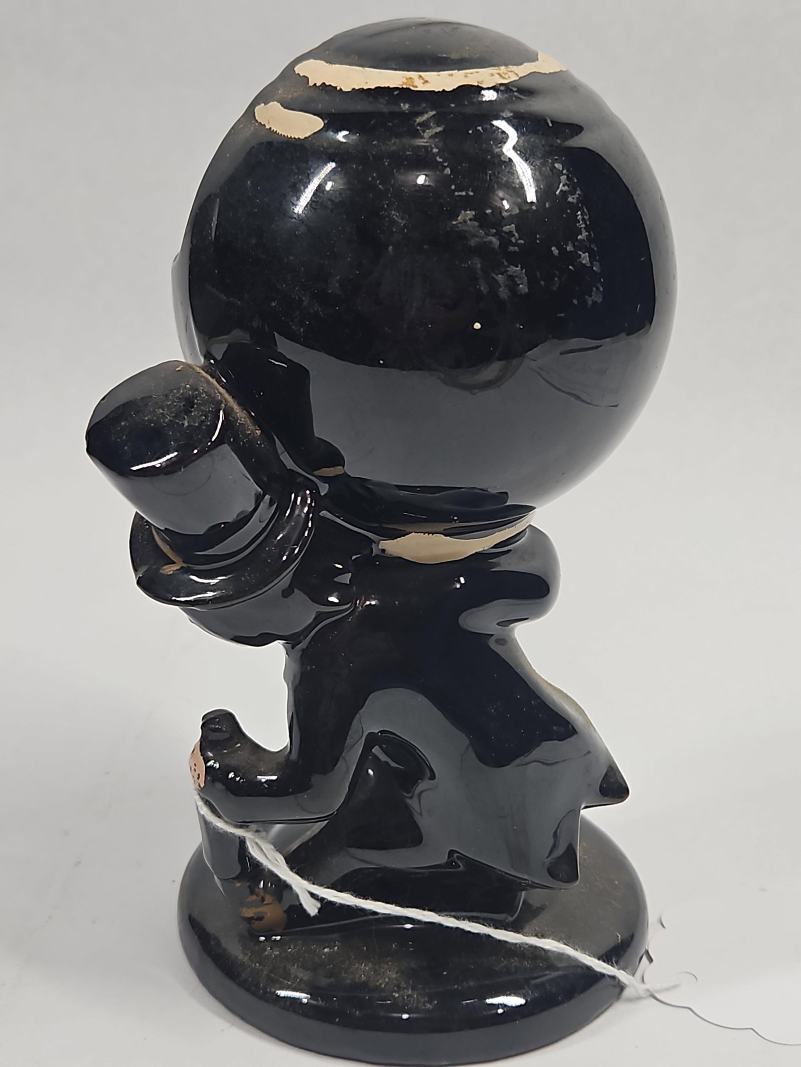 Pair Ceramic Drunken Gentleman Ashtrays - 9
