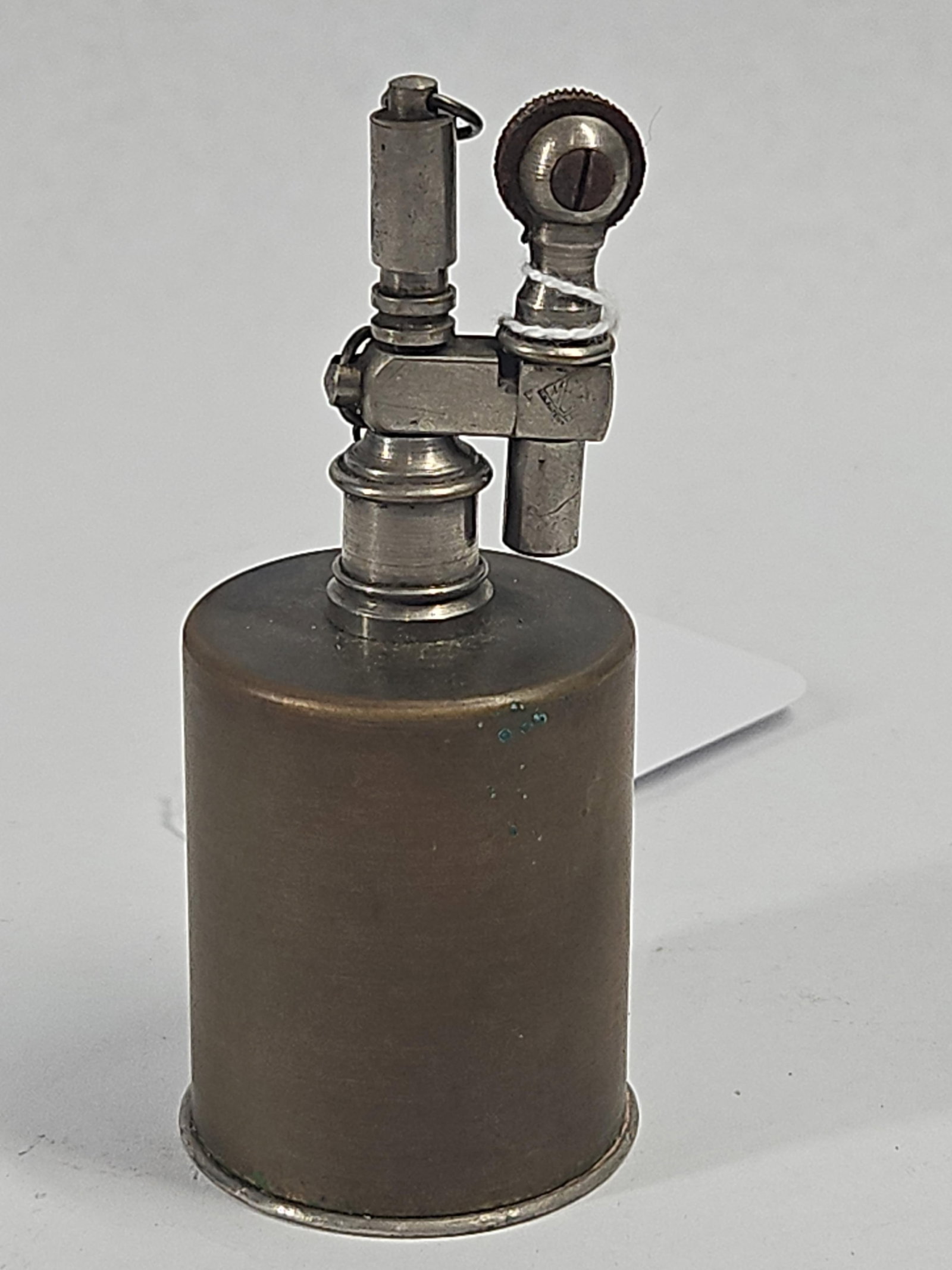 French Brass/Silver Metal Table Lighter - 3