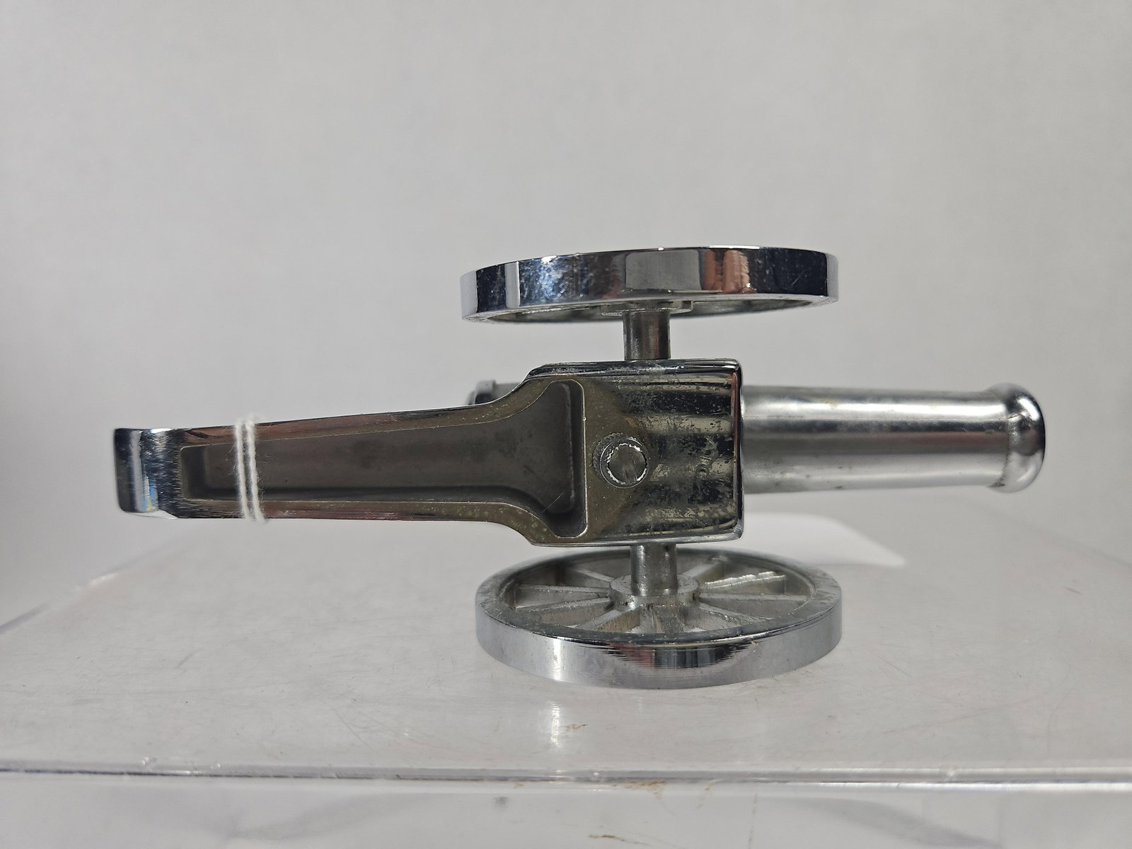 Chrome-Plated Cannon-Form Table Lighter - 6